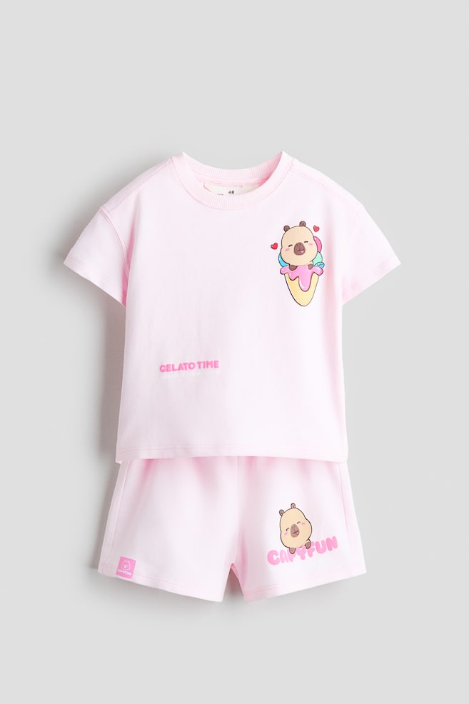 2-Piece Printed Set - Light pink/CapyFun/Lilac/PAW Patrol - 1