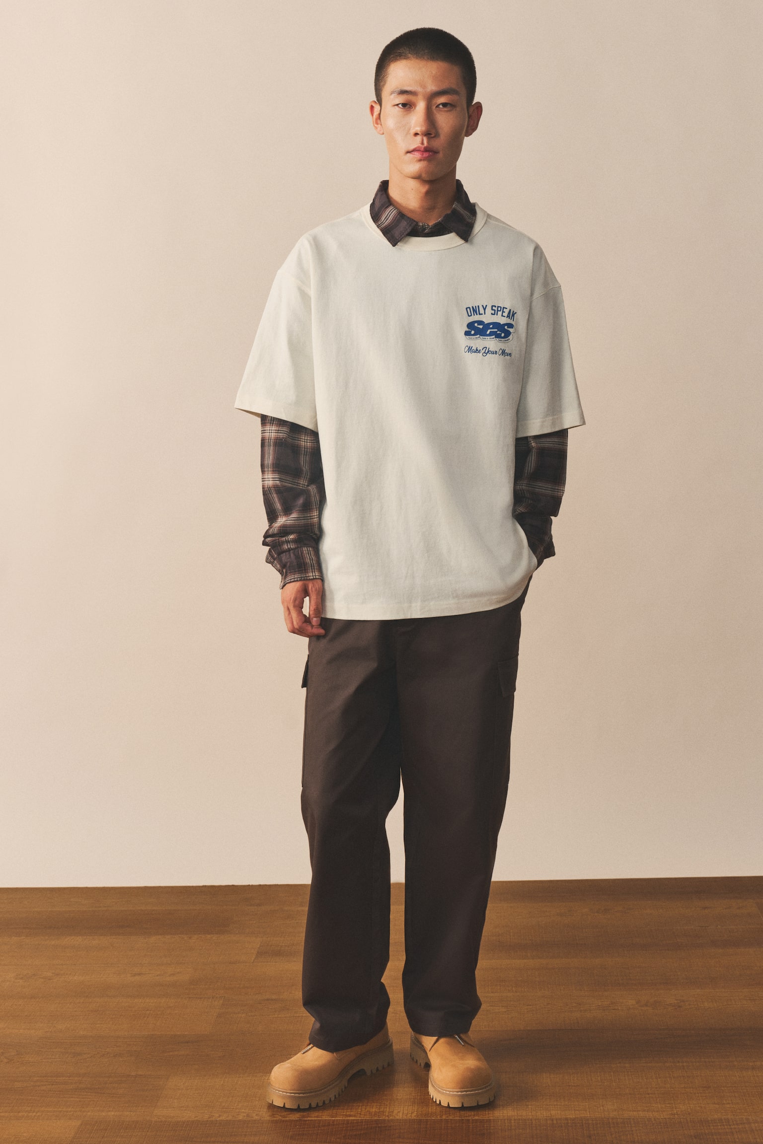 寬鬆剪裁T恤 - 白色/Make Your Move/橘色/Make Your Move/黑色/Consider - 3