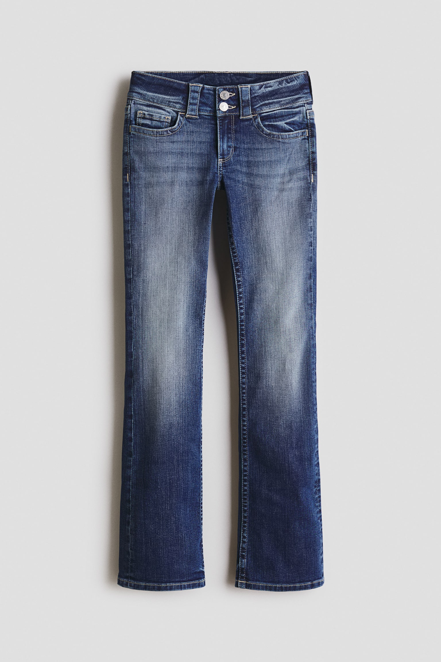 Tall Bootcut Low Jeans - Deniminsininen/Pesty deniminmusta