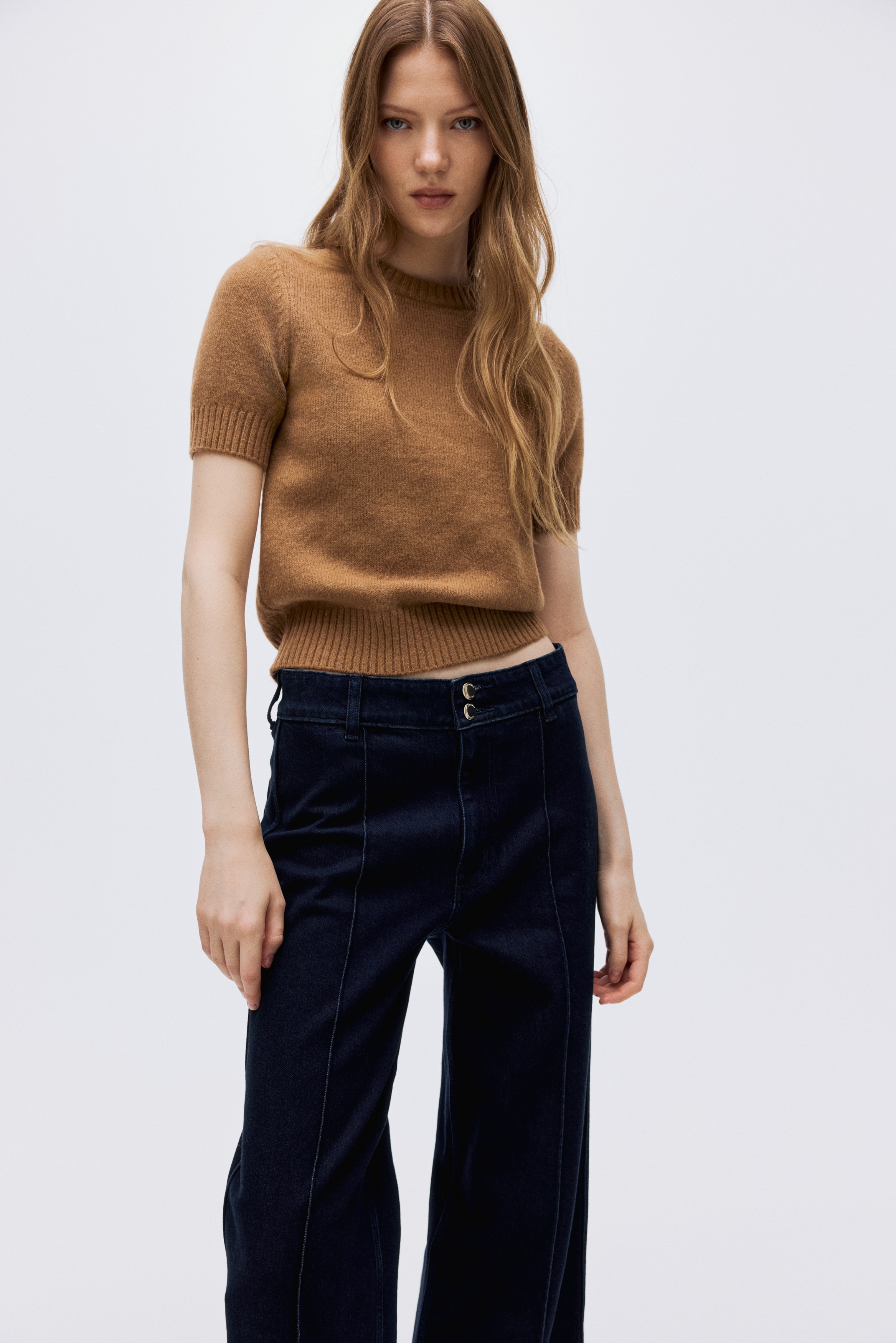 Wide High Ankle Jeans