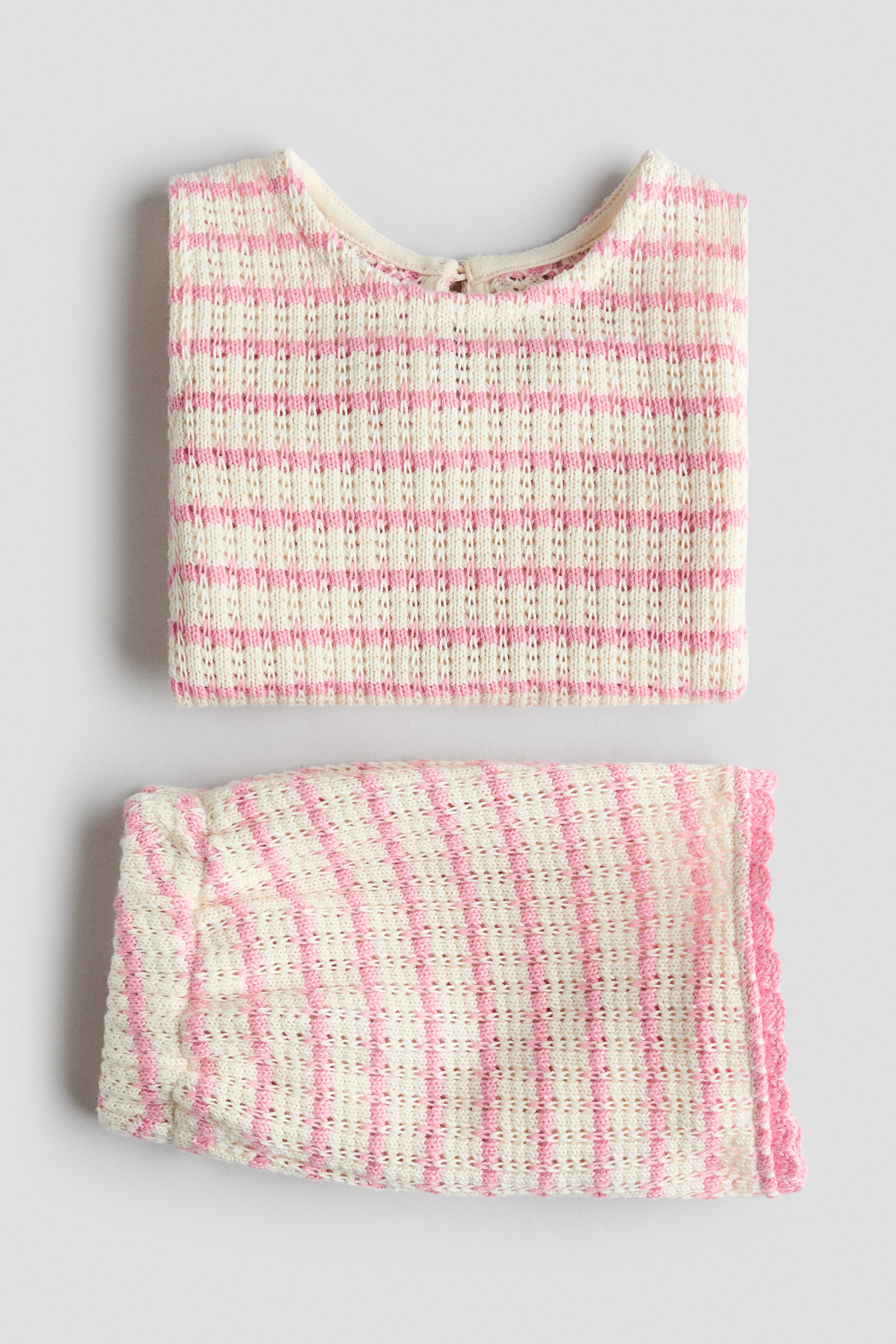 Ensemble 2 pièces en tricot texturé