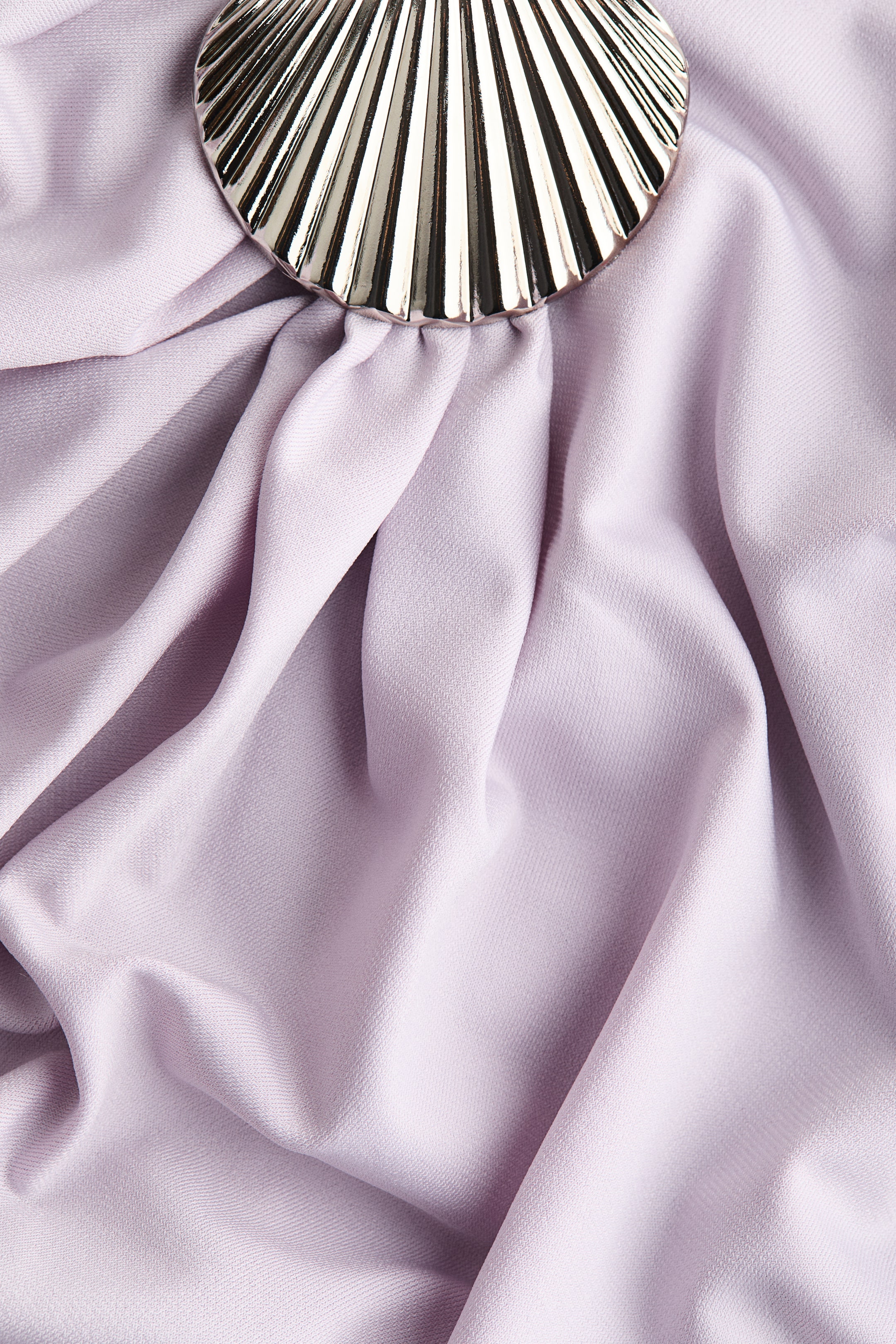 Draped One-Shoulder Dress