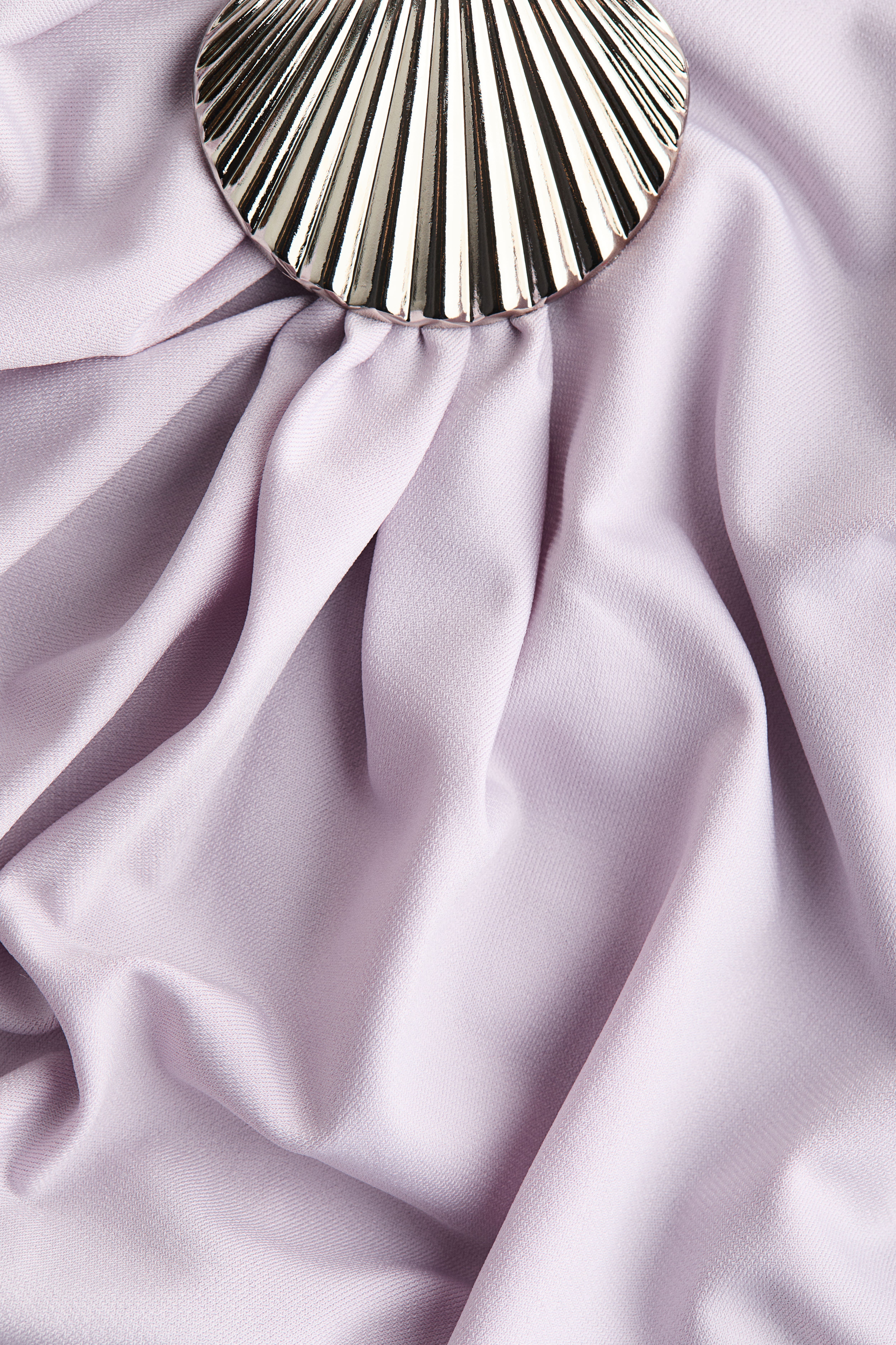 Draped One-Shoulder Dress