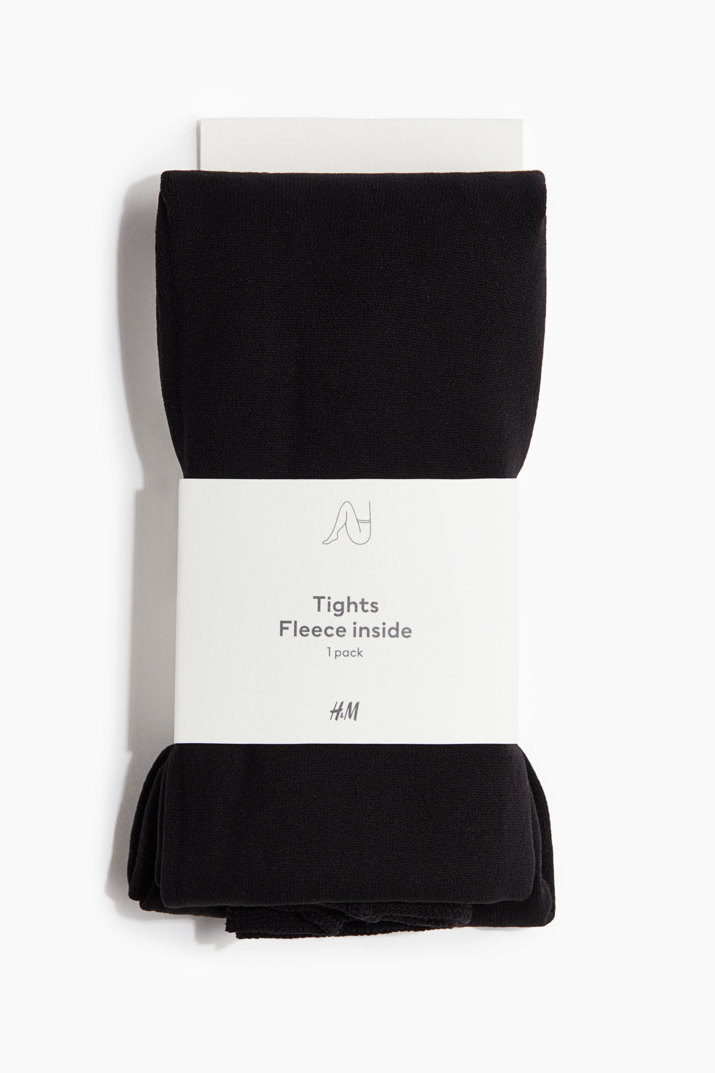 Señoras - Negro Leotardos polares - Size: M  - H&M