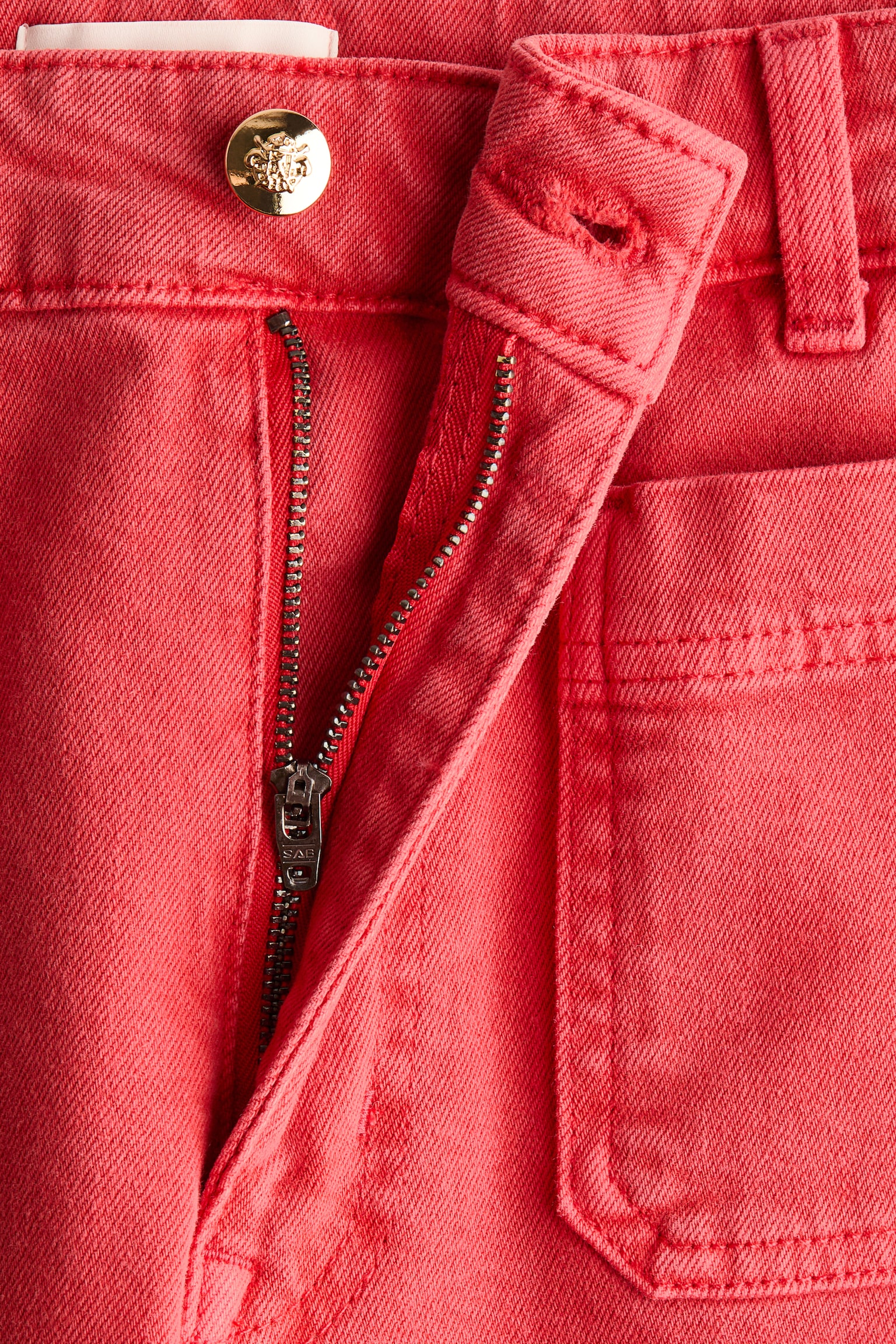 Wide High Jeans - Light red/Dark denim blue/Navy denim blue/Light denim blue/White/Dark brown/Powder pink - 5