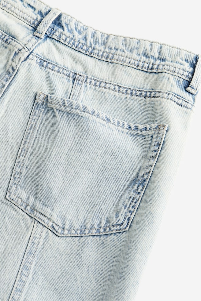 Wide Regular Jeans - Blu denim pallido/Grigio/Nero - 7