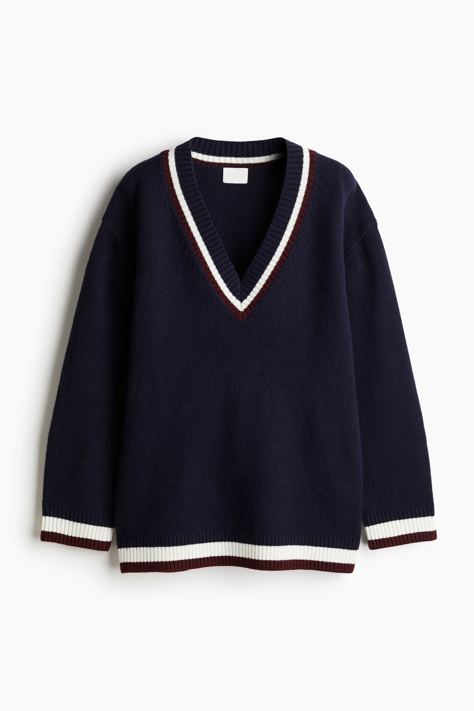 V-neck jumper - Navy blue - 2