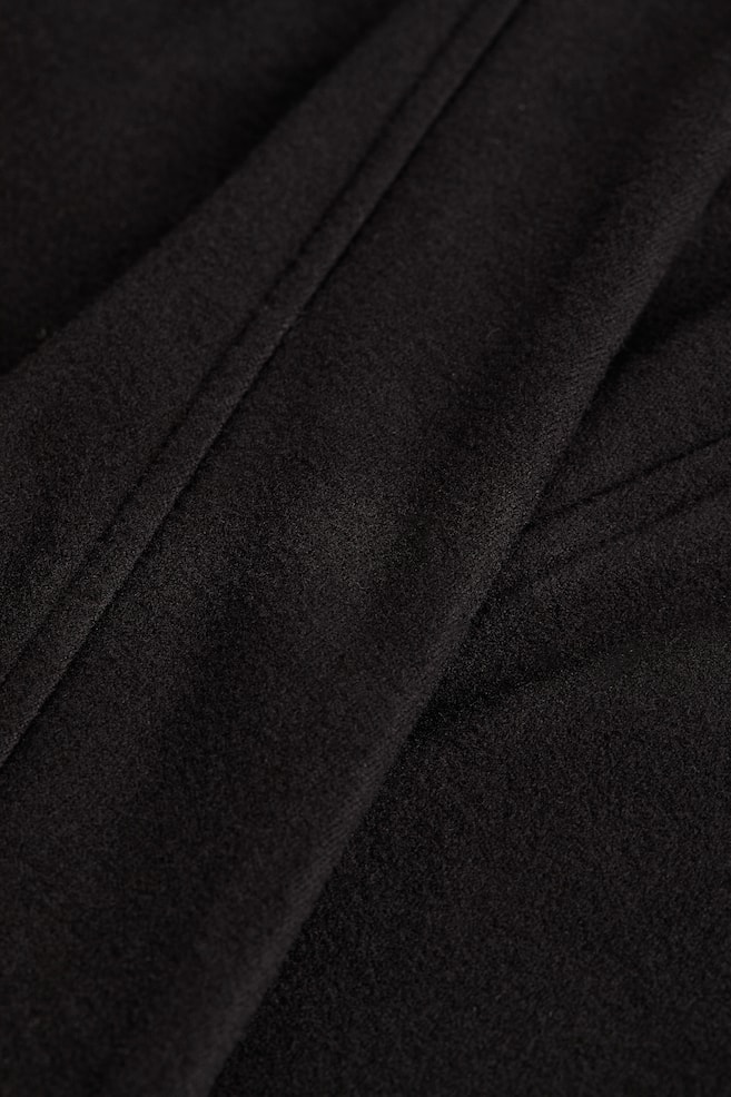 Jersey dressing gown - Black - 2