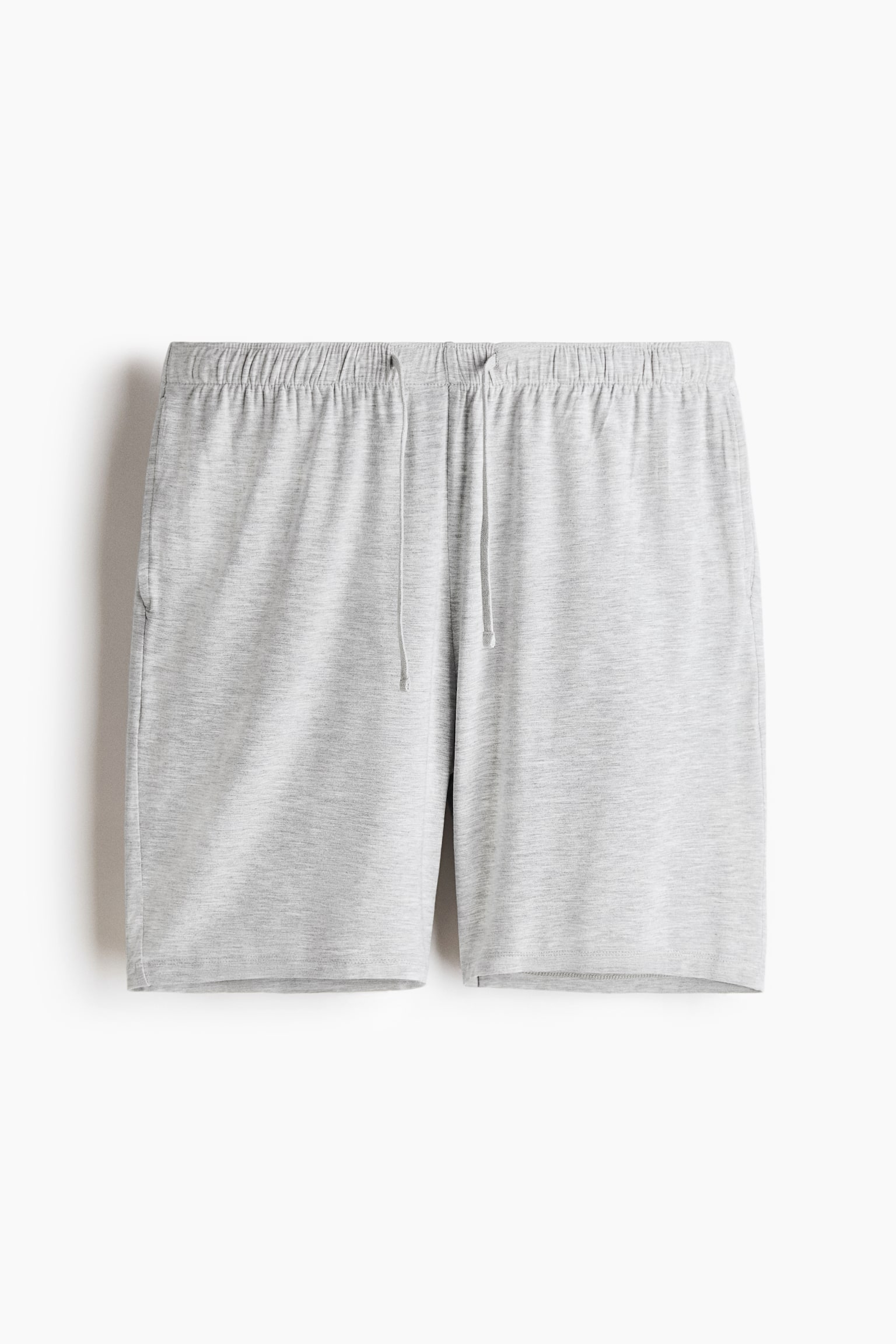 Jersey pyjama T-shirt and shorts - Light grey marl/Turquoise/Dark brown/Light blue - 3