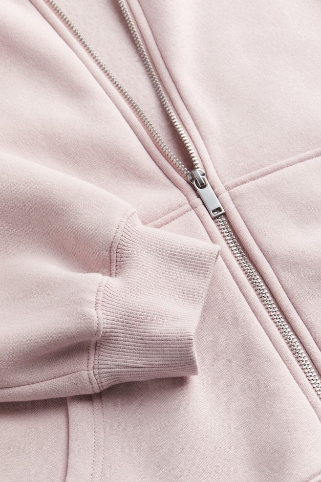 Oversized zip-through hoodie - Dusty pink/Black/Cerise/Light blue/dc/dc/dc - 3