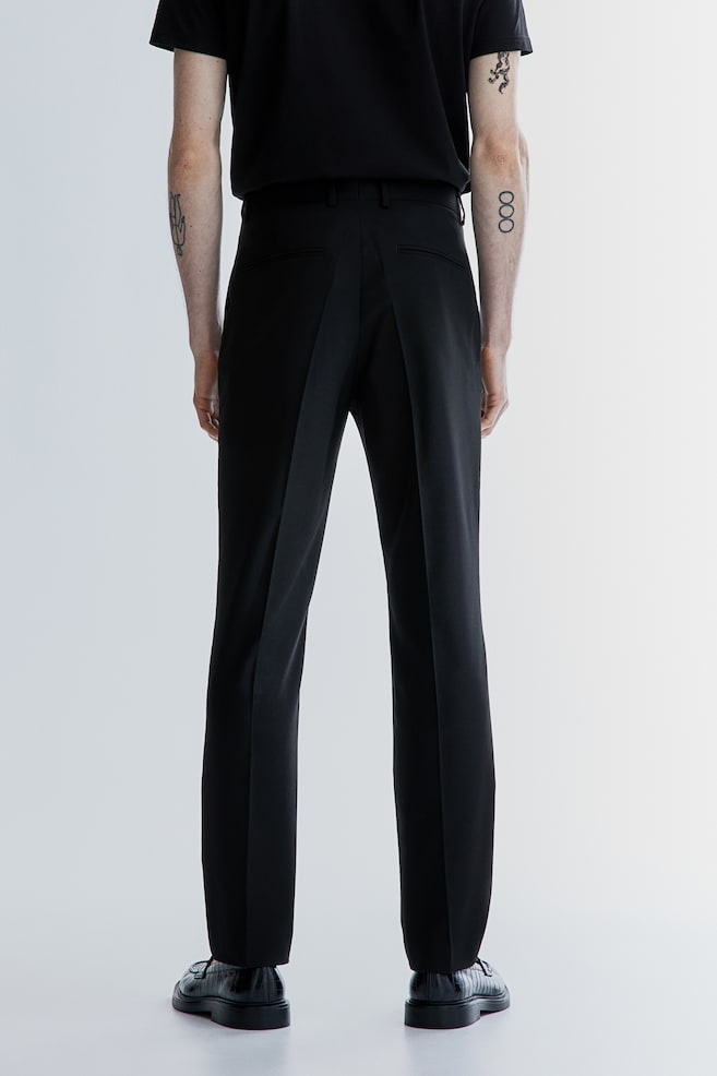 Slim Fit Suit Pants - Black/Navy blue - 3