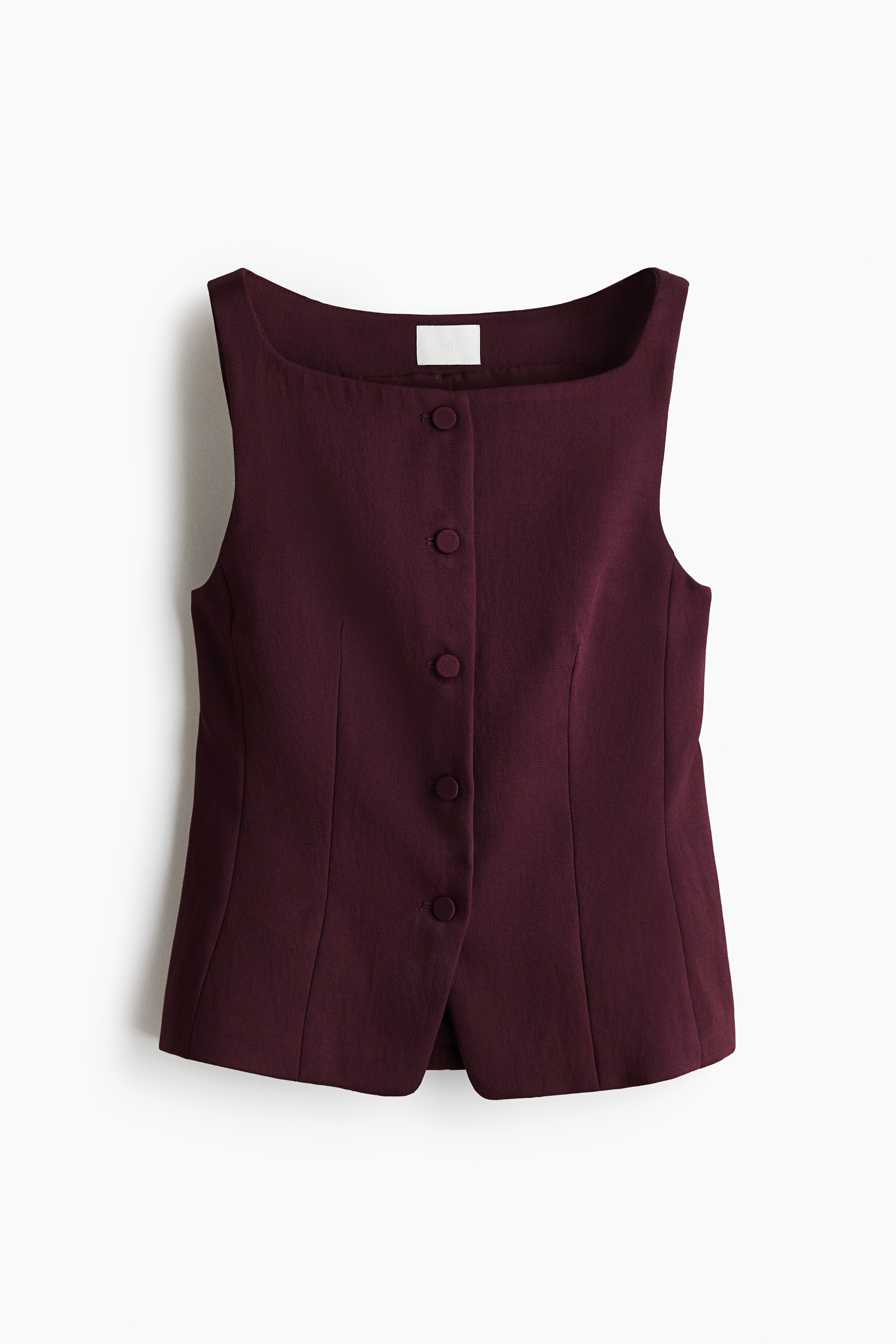 Tailored waistcoat - Plum purple/Brown/Leopard print/Light beige/Dark mole