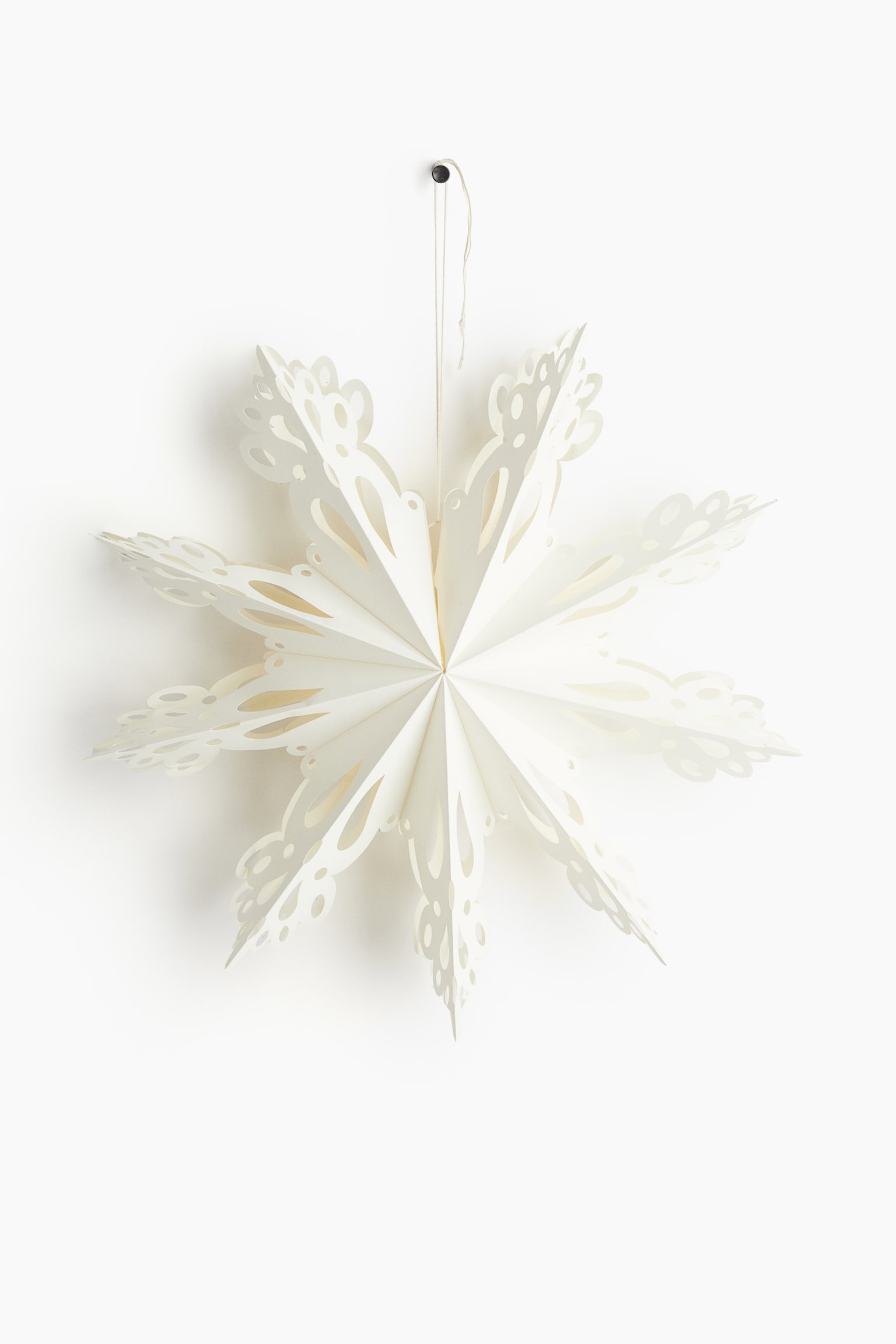 Paper star lampshade - White - 1