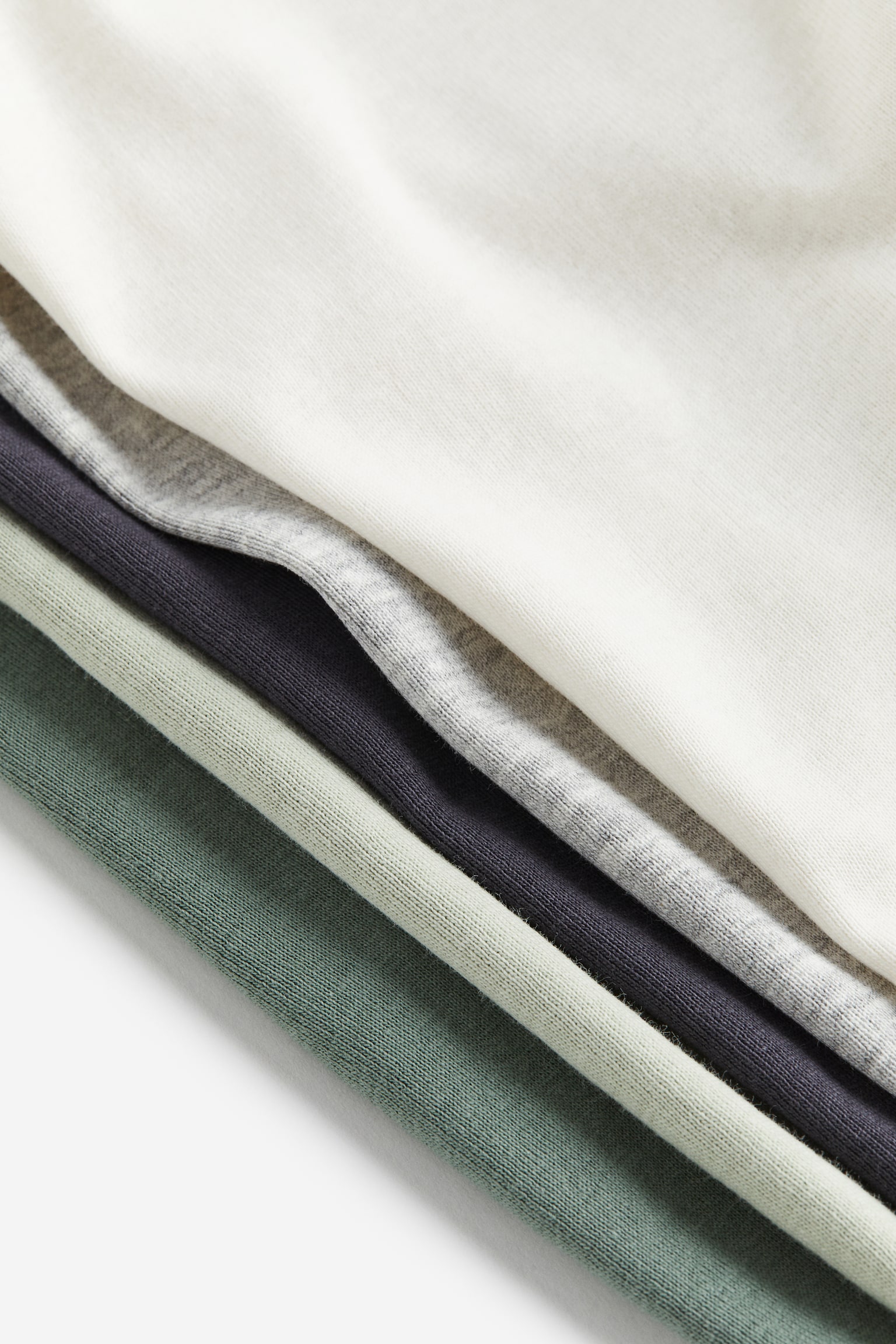 5-pack Cotton Tanks - Dark green/Dark grey/Light dusky green/Green/Grey/Blue/White/White/Light grey/Dark grey - 2