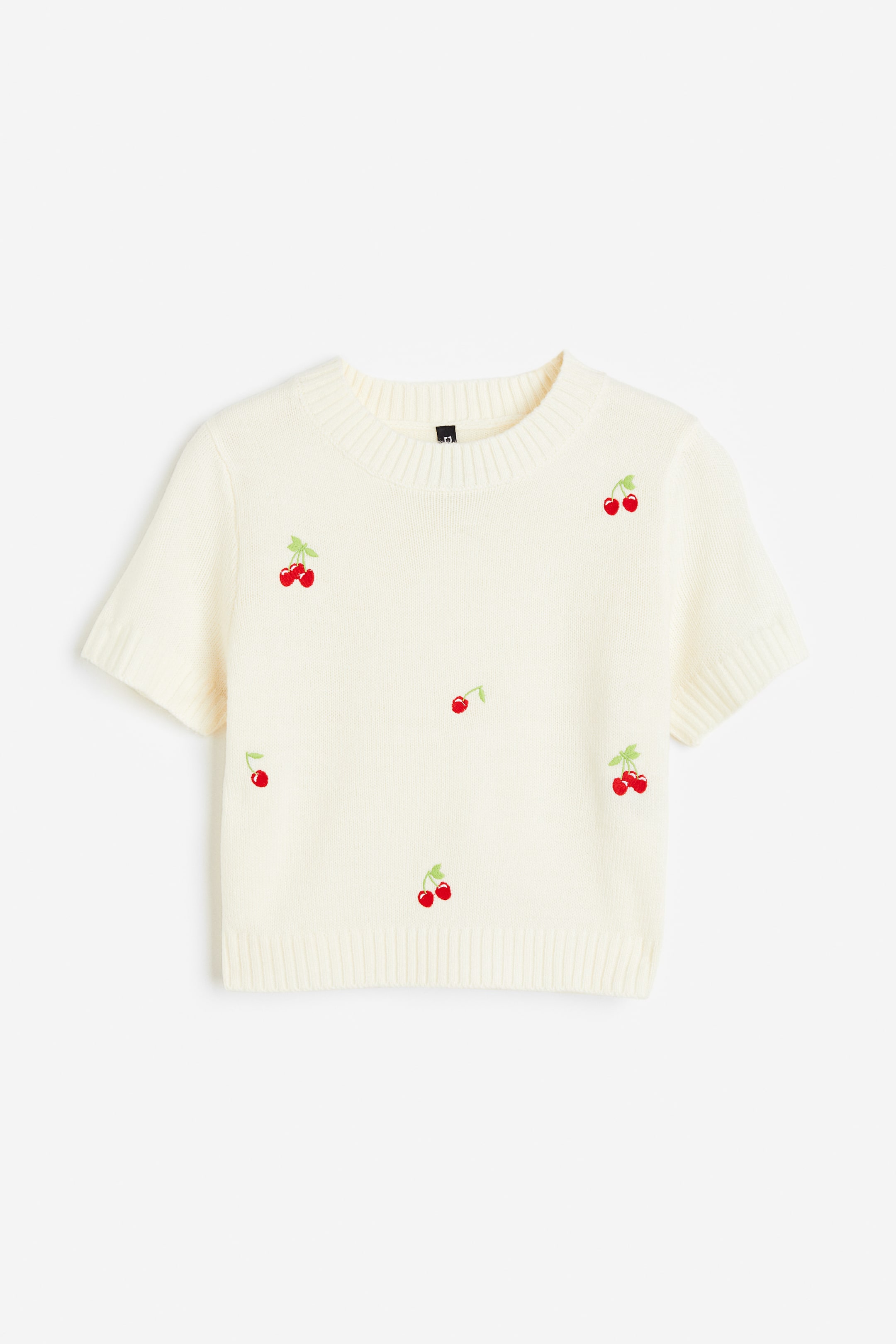 Embroidered Knit Top