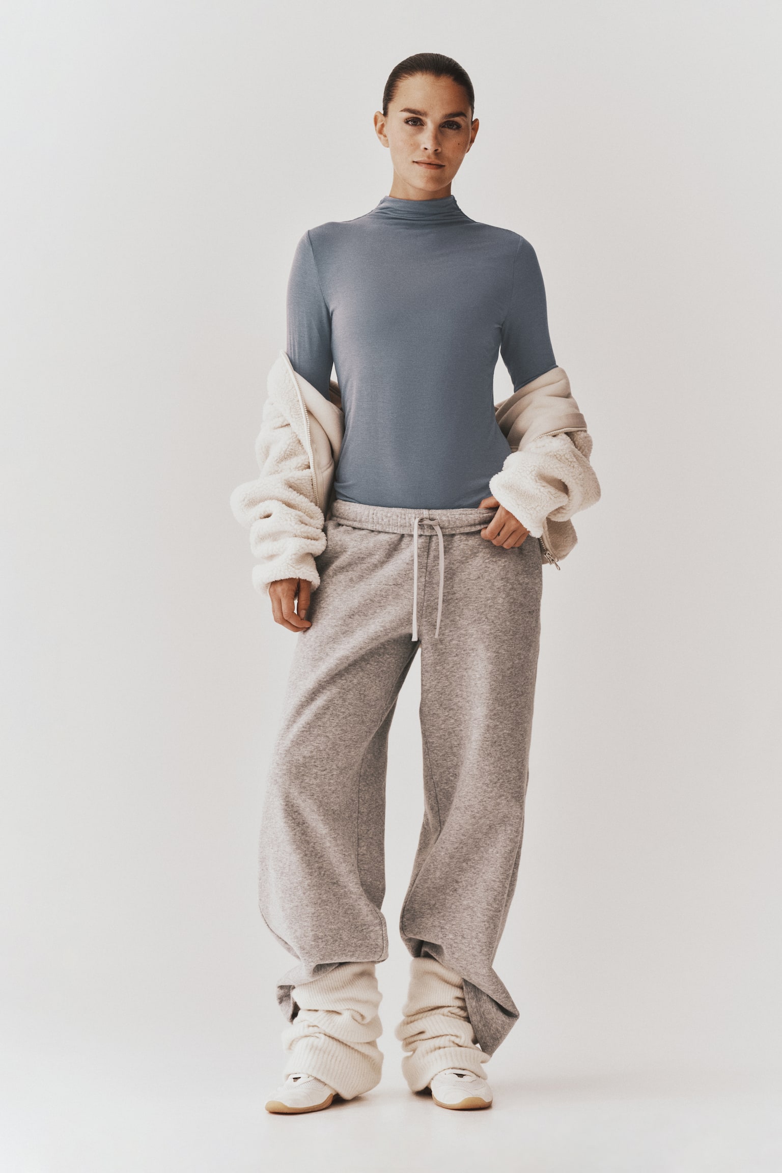 Женский топ H&M Move Warm Modal-Blend Base-Layer, цвет: Глиняный — фото 6