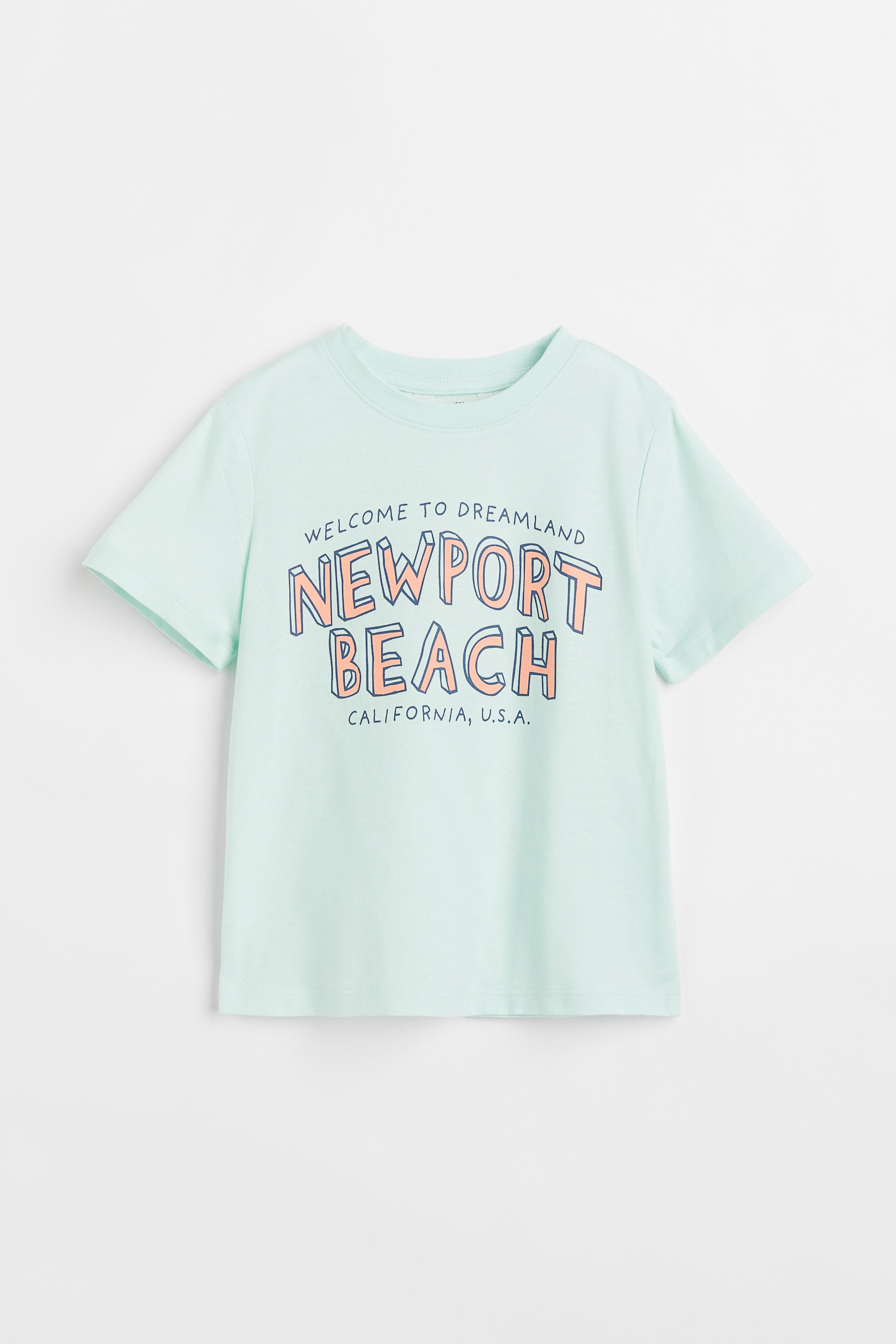 View larger image: Printed T-shirt - Light turquoise - Kids | H&M IN 1