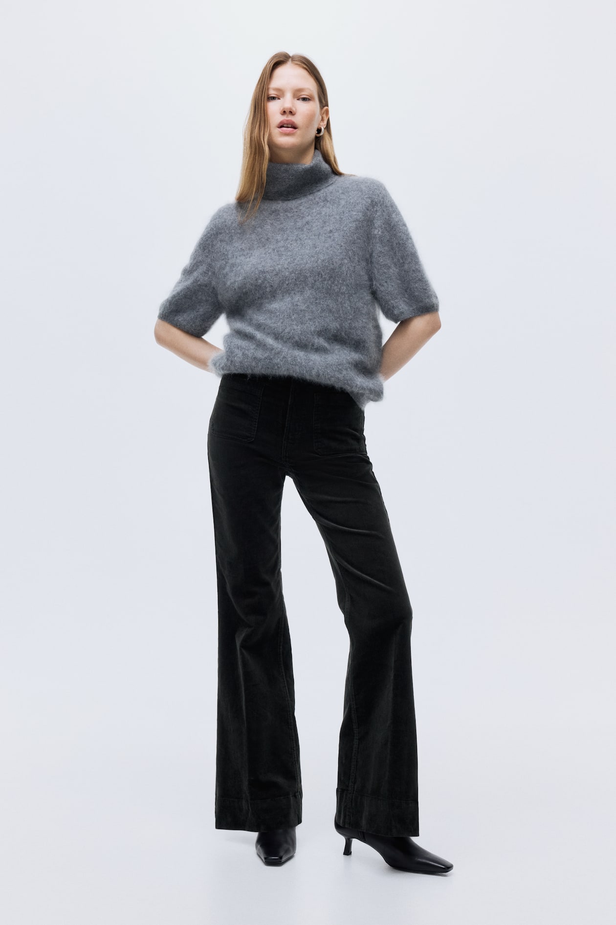 Flared Corduroy Pants