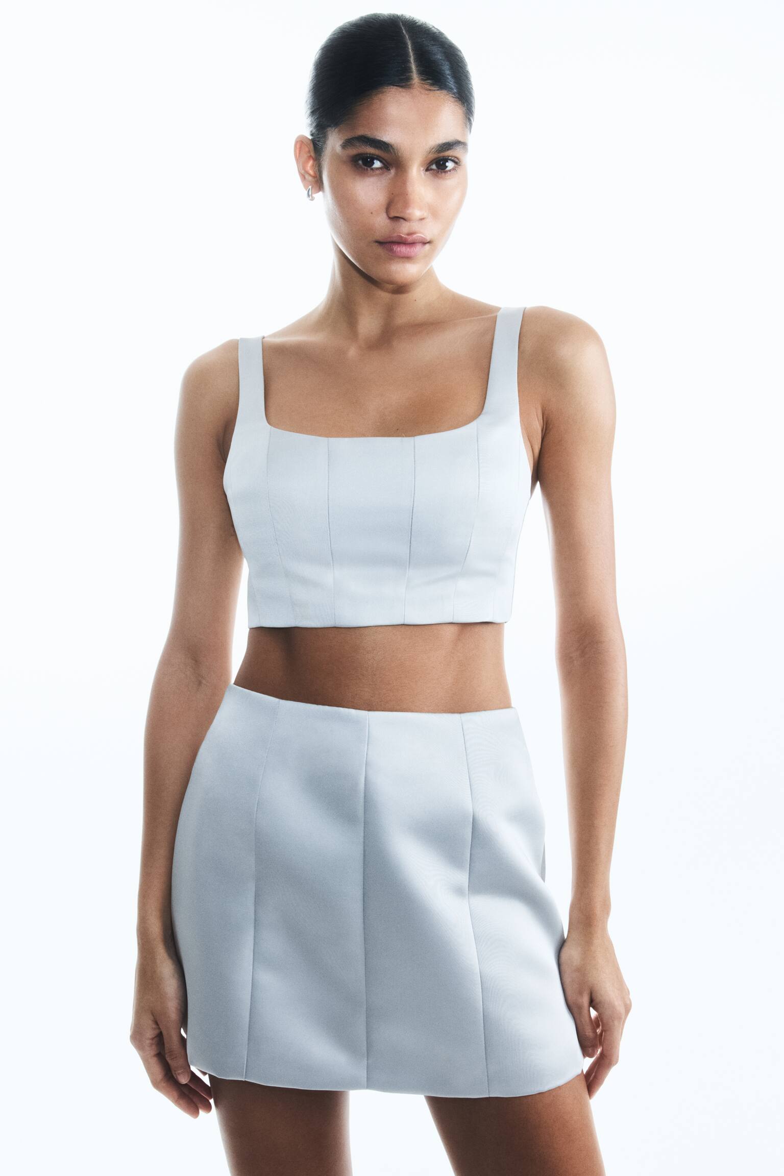 Bralette Top - Pale grey/Light pink - 2