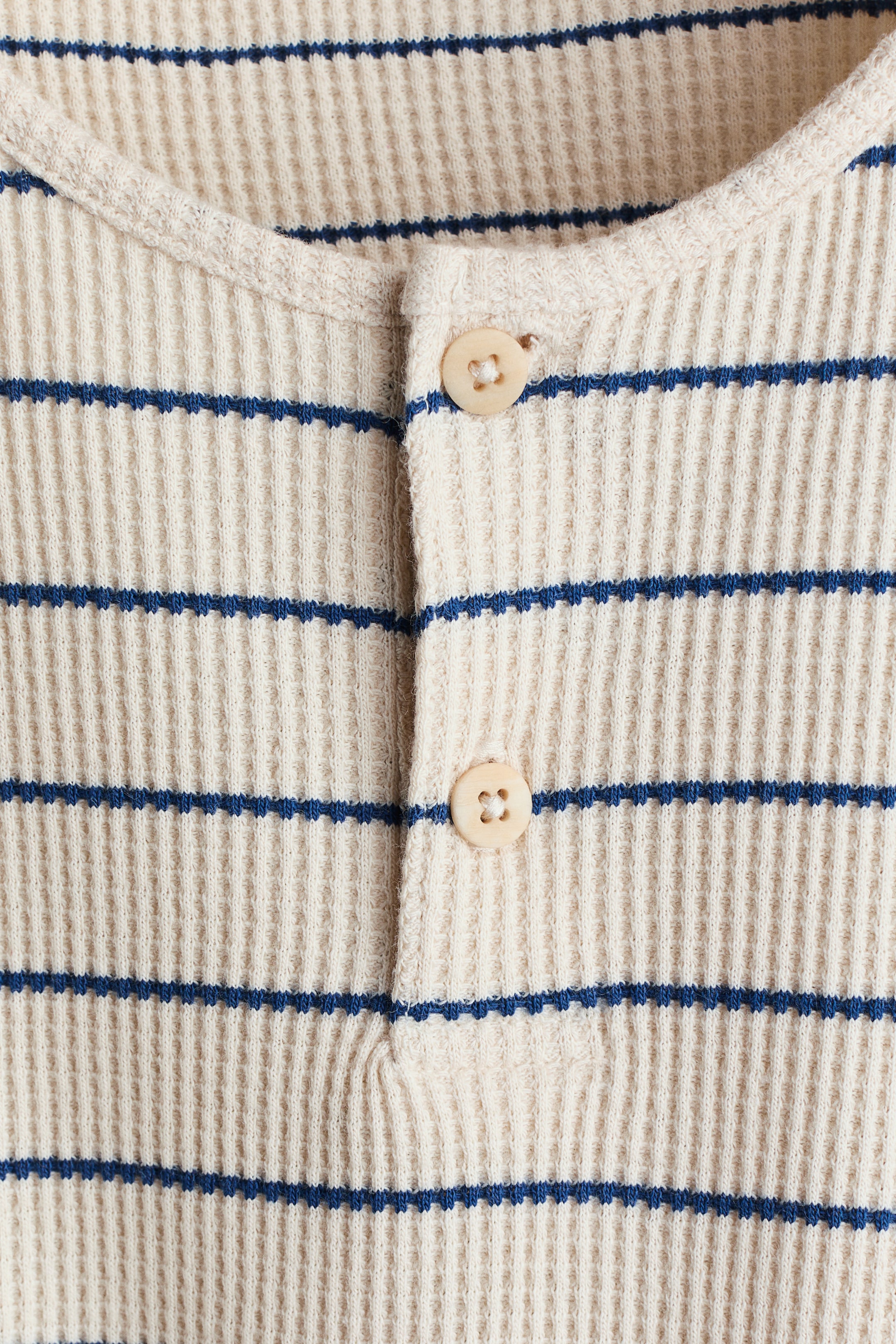 Waffled Henley Shirt