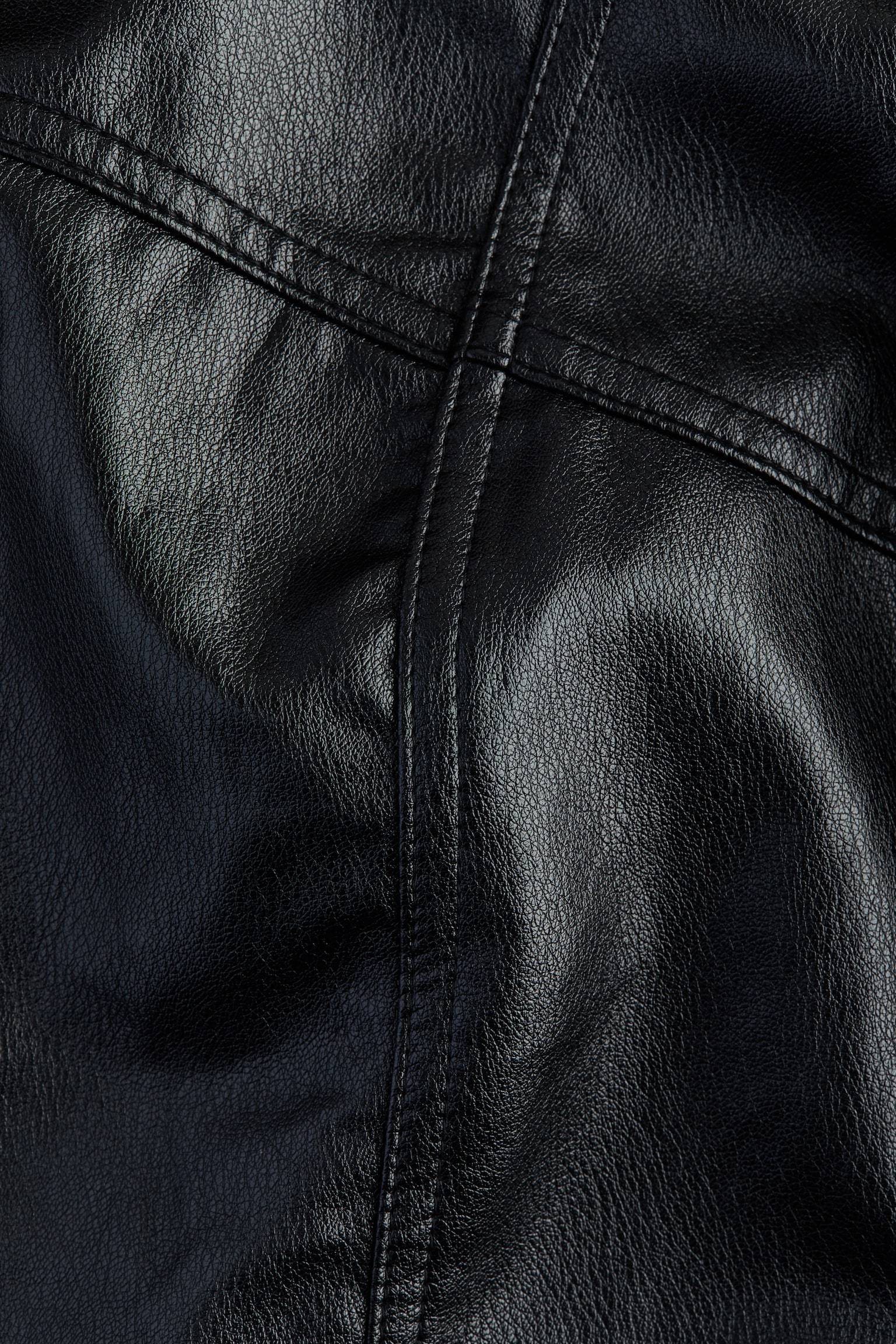 Женская куртка H&M Coated stand-collar, цвет: Чёрный — фото 6