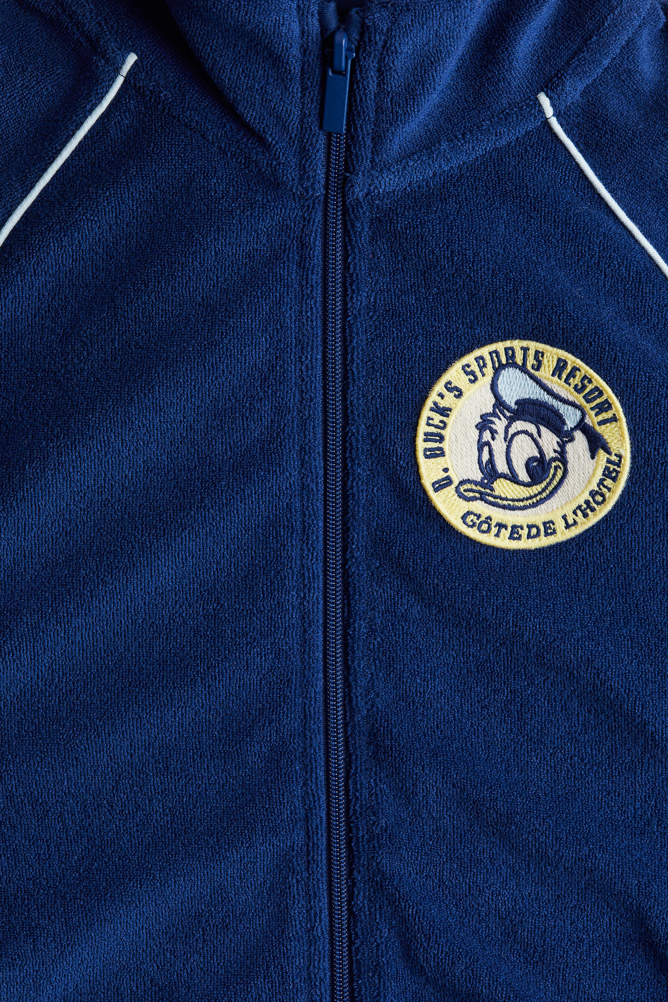 Terry Track Jacket with Embroidered Detail