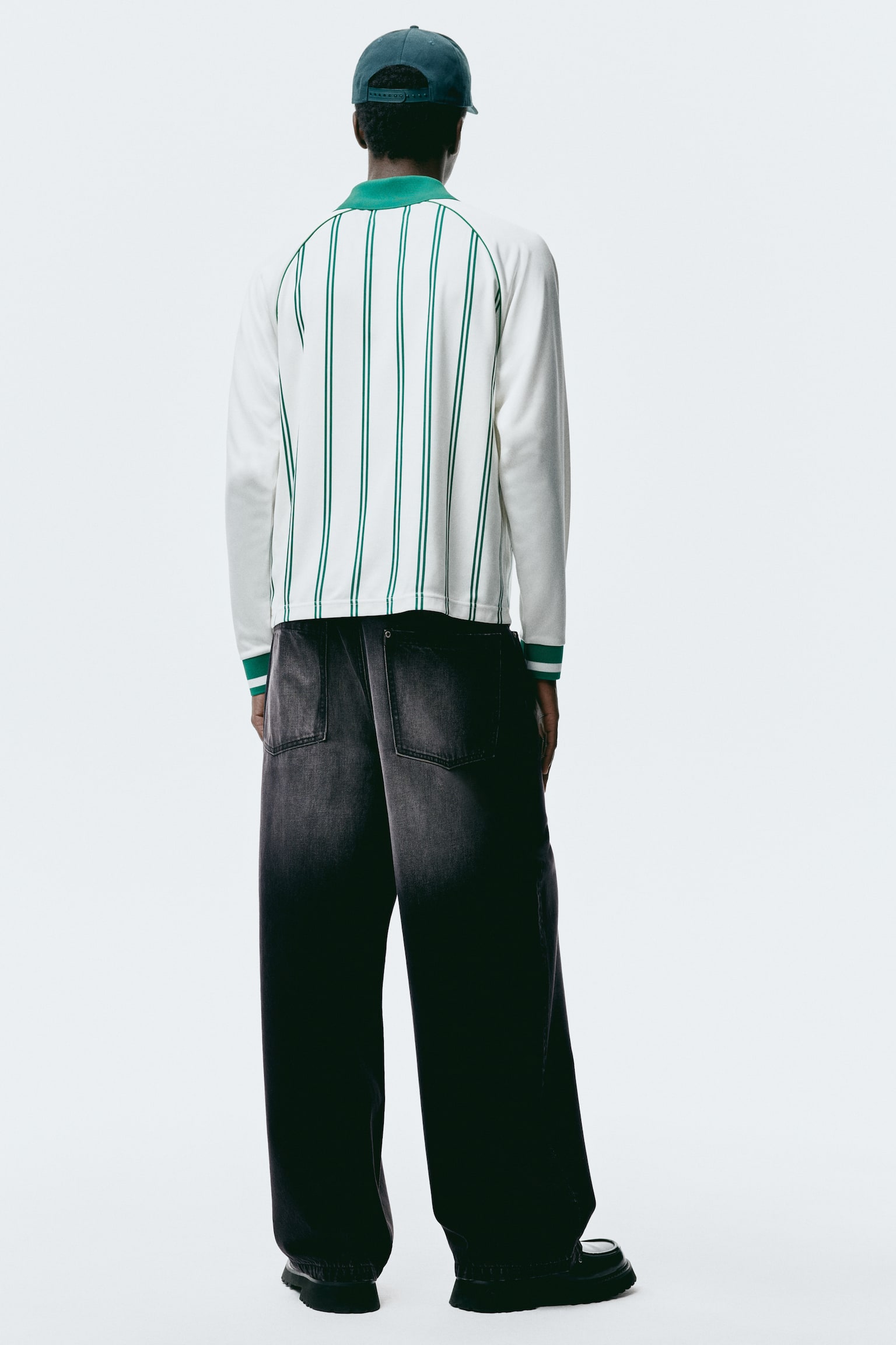 Мужские джинсы H&M Collins Super Baggy, цвет: Тёмный джинсовый серый — фото 5