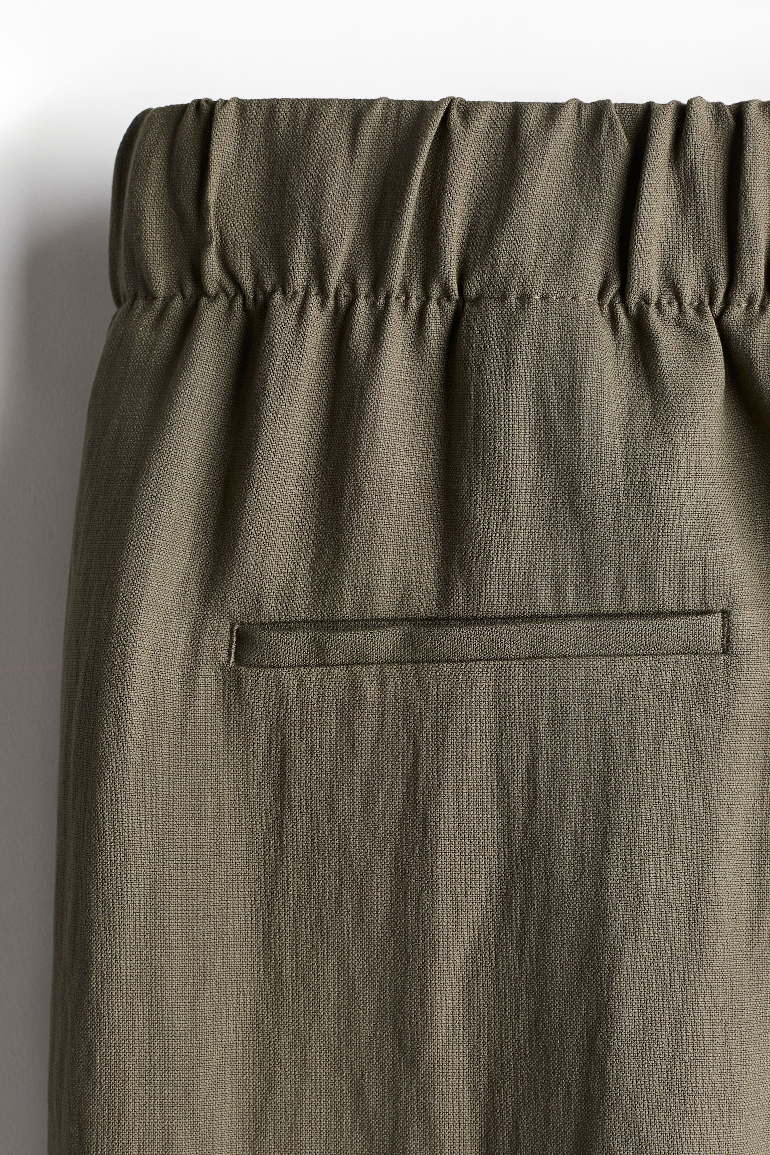 Pull-on culottes - Dark khaki green/Black/Light beige/White/Pinstriped - 5