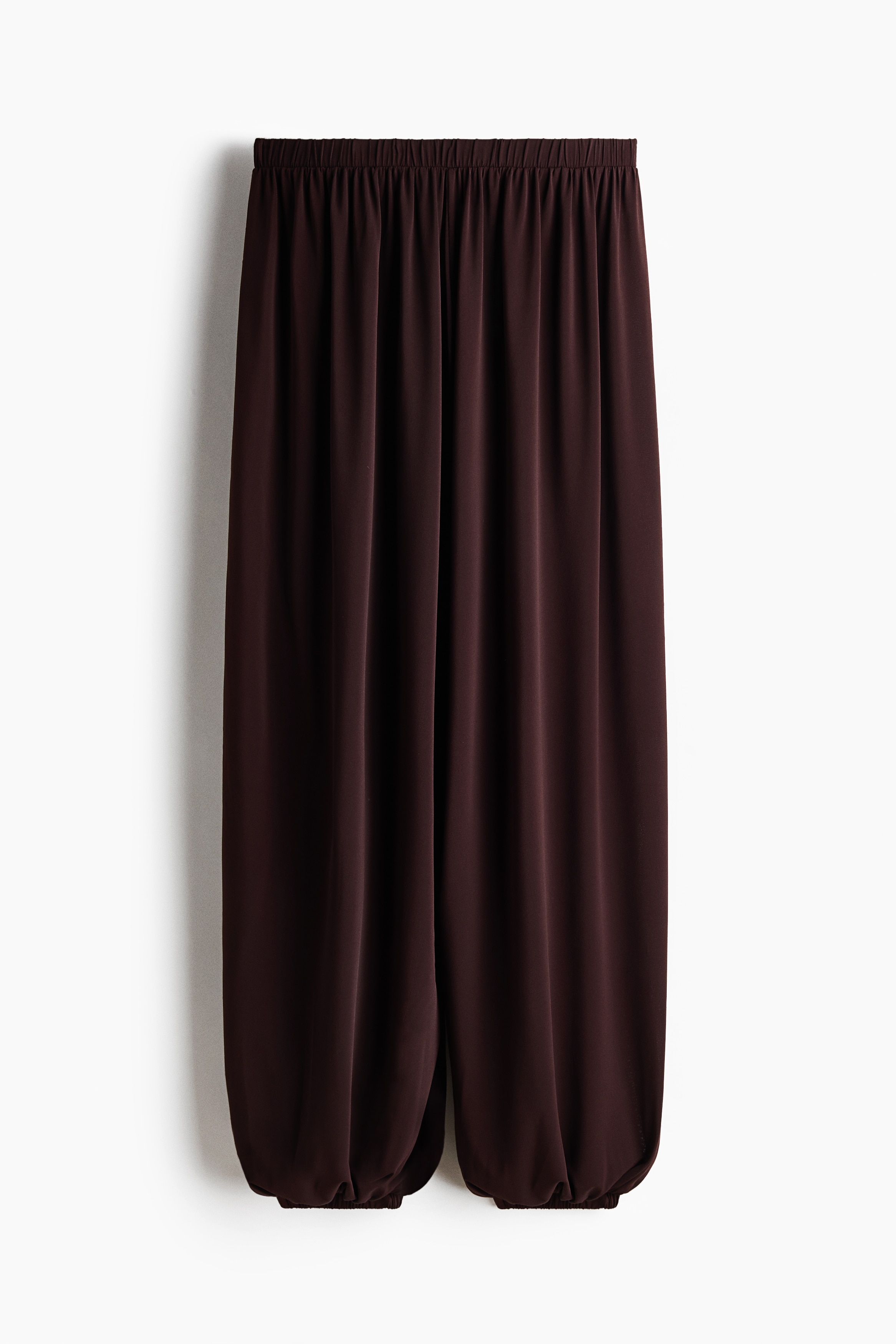 Hose mit Balloon Leg - Dunkelbraun