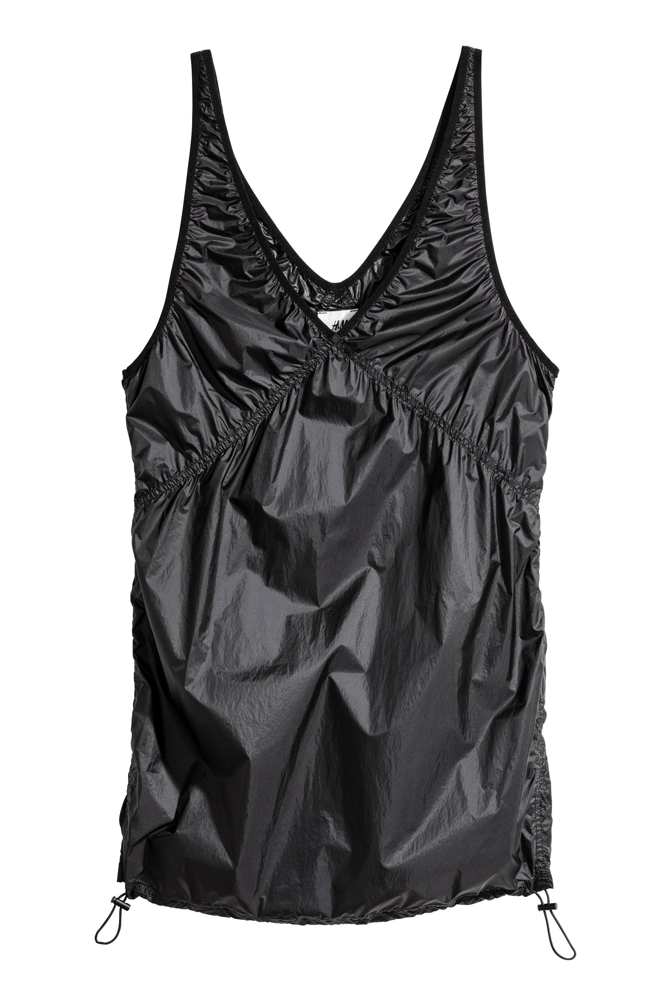 Zobacz większy obraz: Nylonowy top - Czarny - ONA | H&M PL 1