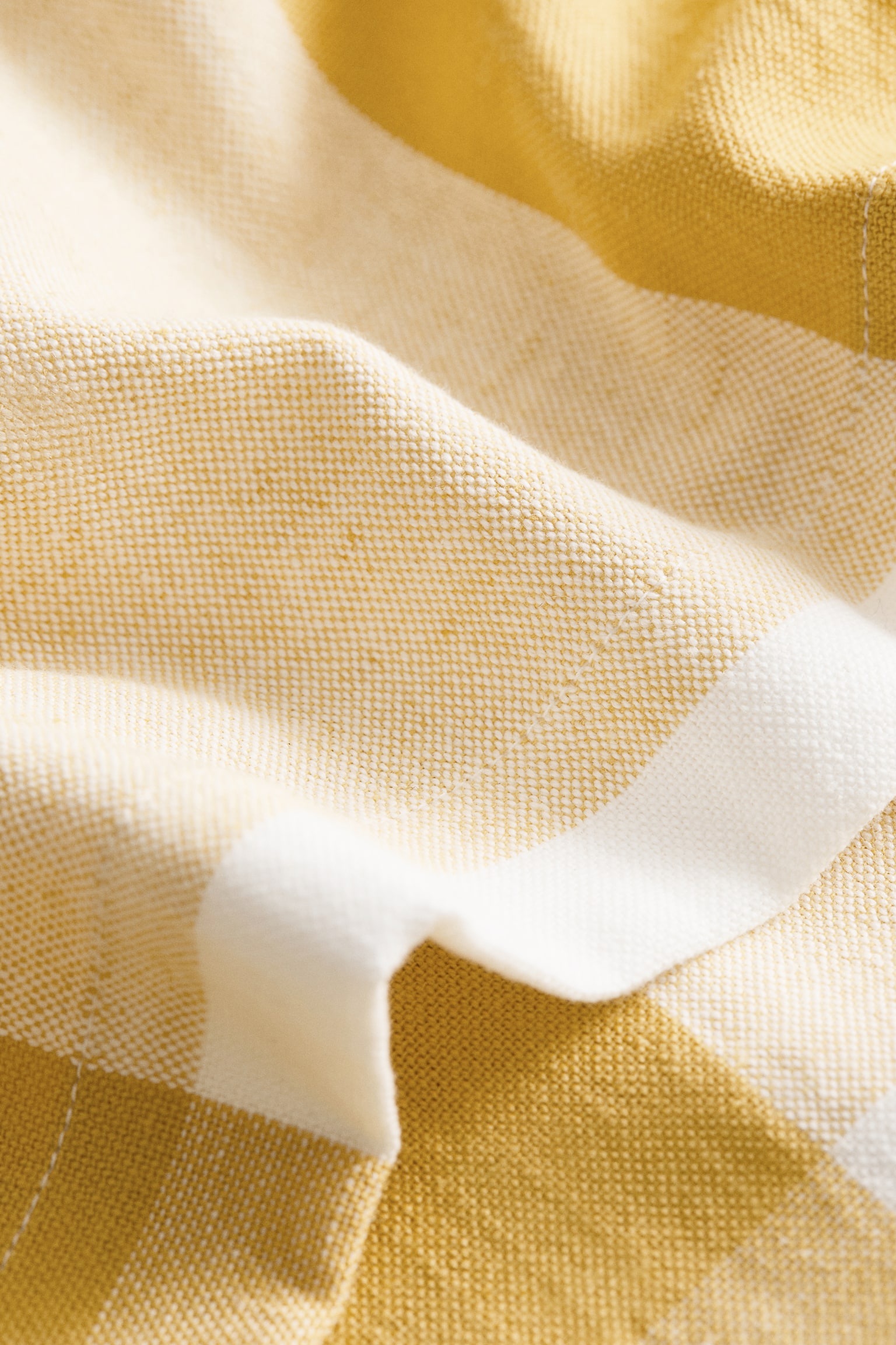 Linen-blend tablecloth - Yellow/Gingham check/Light pink/Striped/Light pink/Gingham check/Khaki green/Striped/Orange/Gingham check/Yellow/Striped/Beige/Striped/Orange/Striped/Dark brown/Gingham check/Dark brown/Striped/Khaki green/Gingham check/Beige/Gingham check - 3