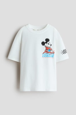 T-shirt med lös passform och tryck