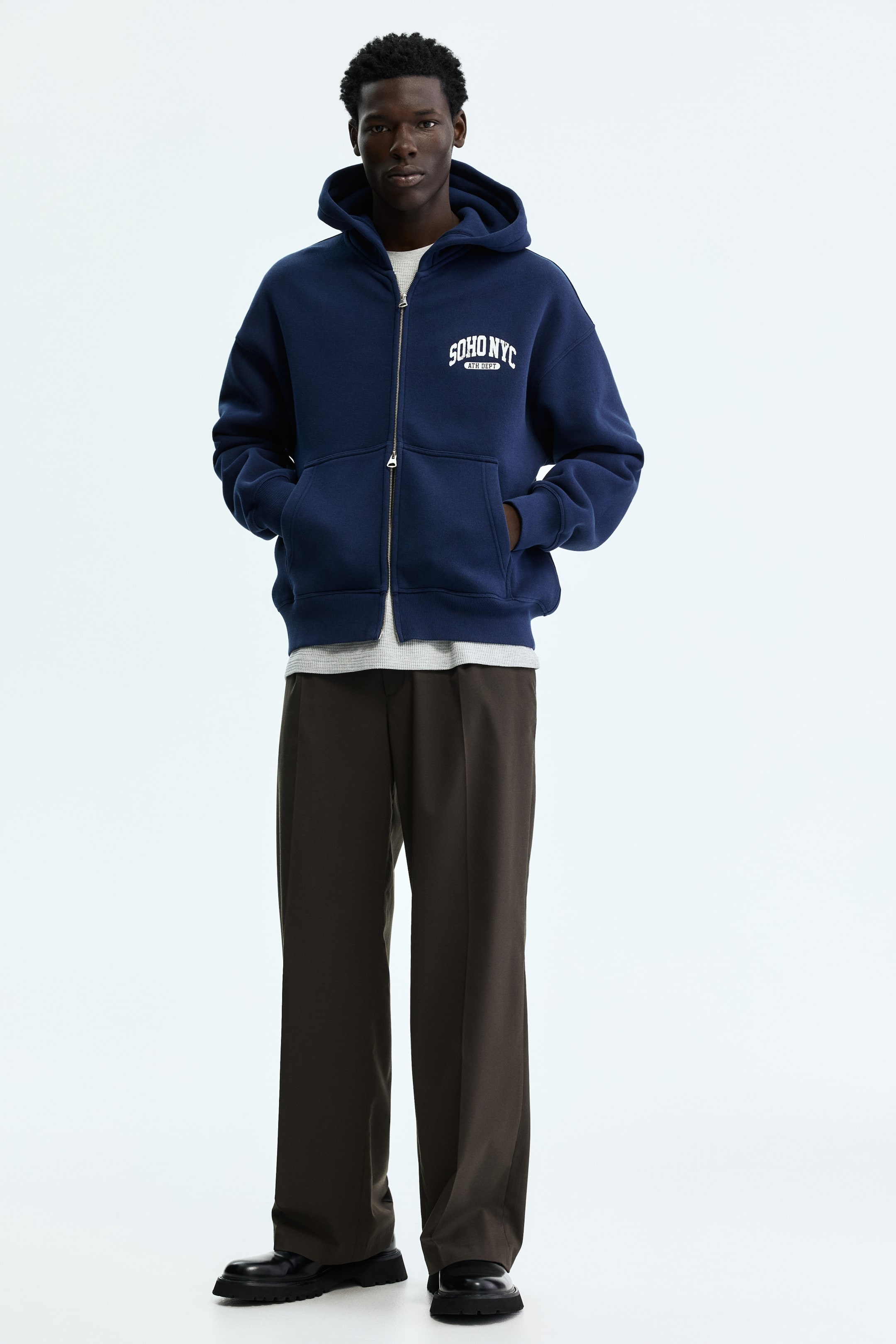 Veste imprimée grande taille avec capuche