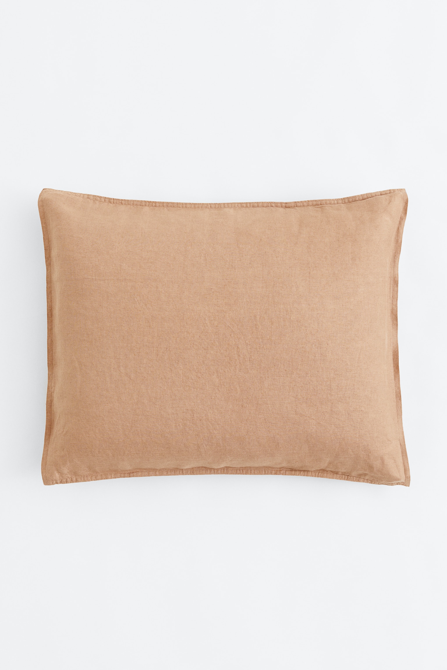 Washed linen pillowcase - Mocha beige/Sage green/White/Light grey/Beige/Blue/Dark khaki green/Pink - 1