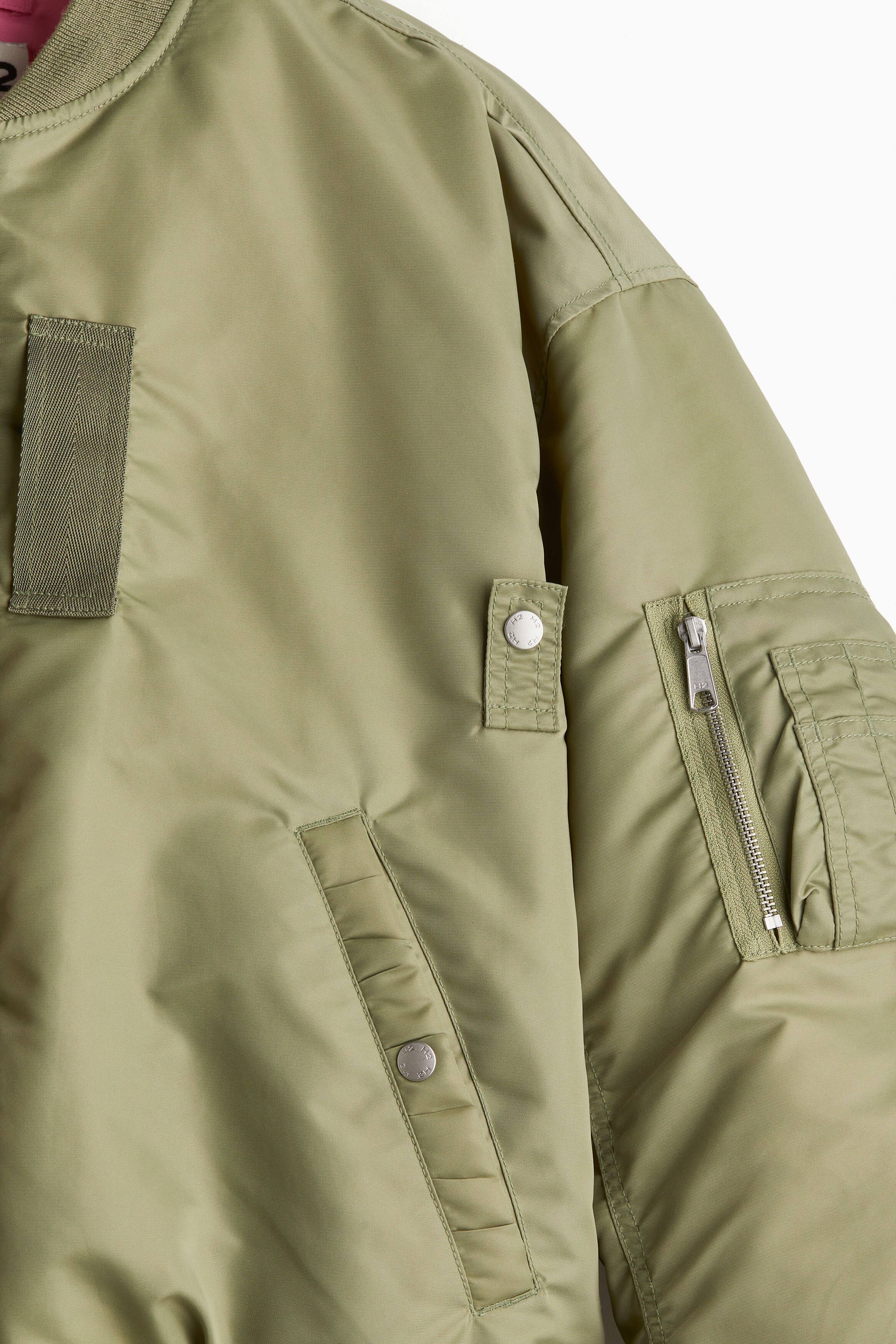 H&M ヘロンプレストン H2 フライトジャケット 新品 カーキ M