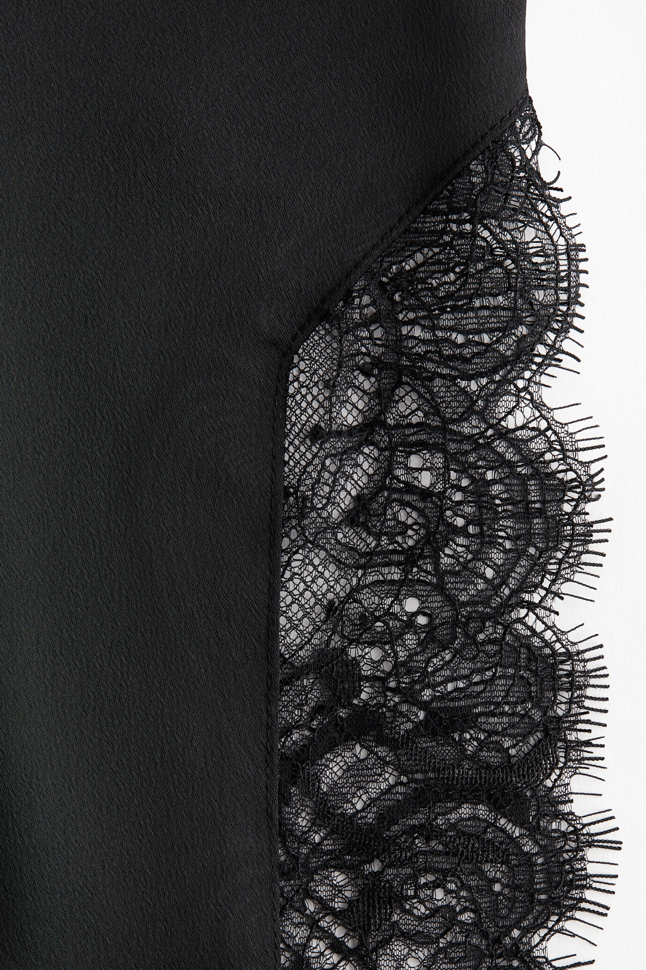 Xem ảnh lớn hơn: Chân váy có chi tiết ren - Màu đen - Ladies | H&M VN 4