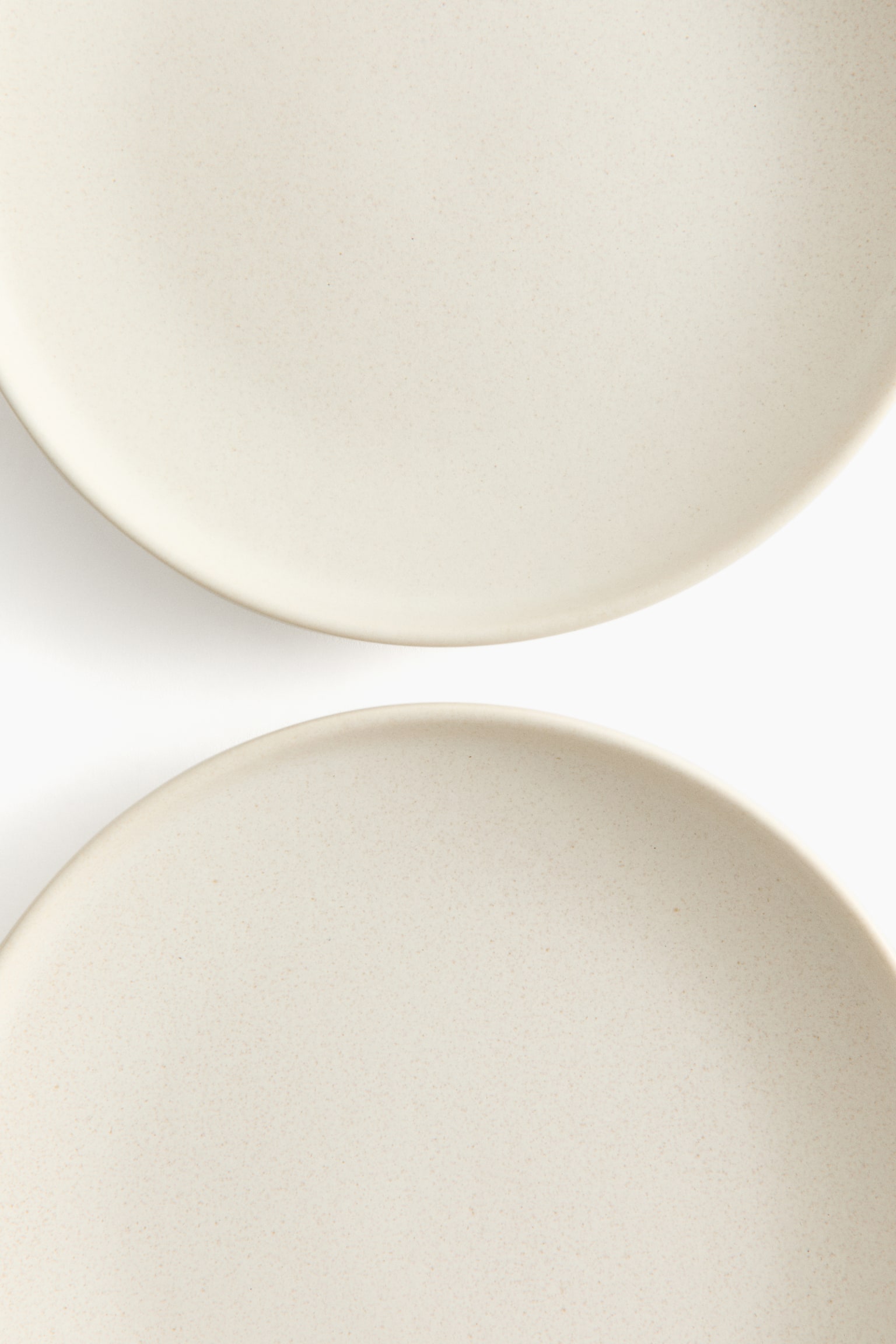 2-pack reactive-glaze starter plates - Light beige/Black/Beige - 4