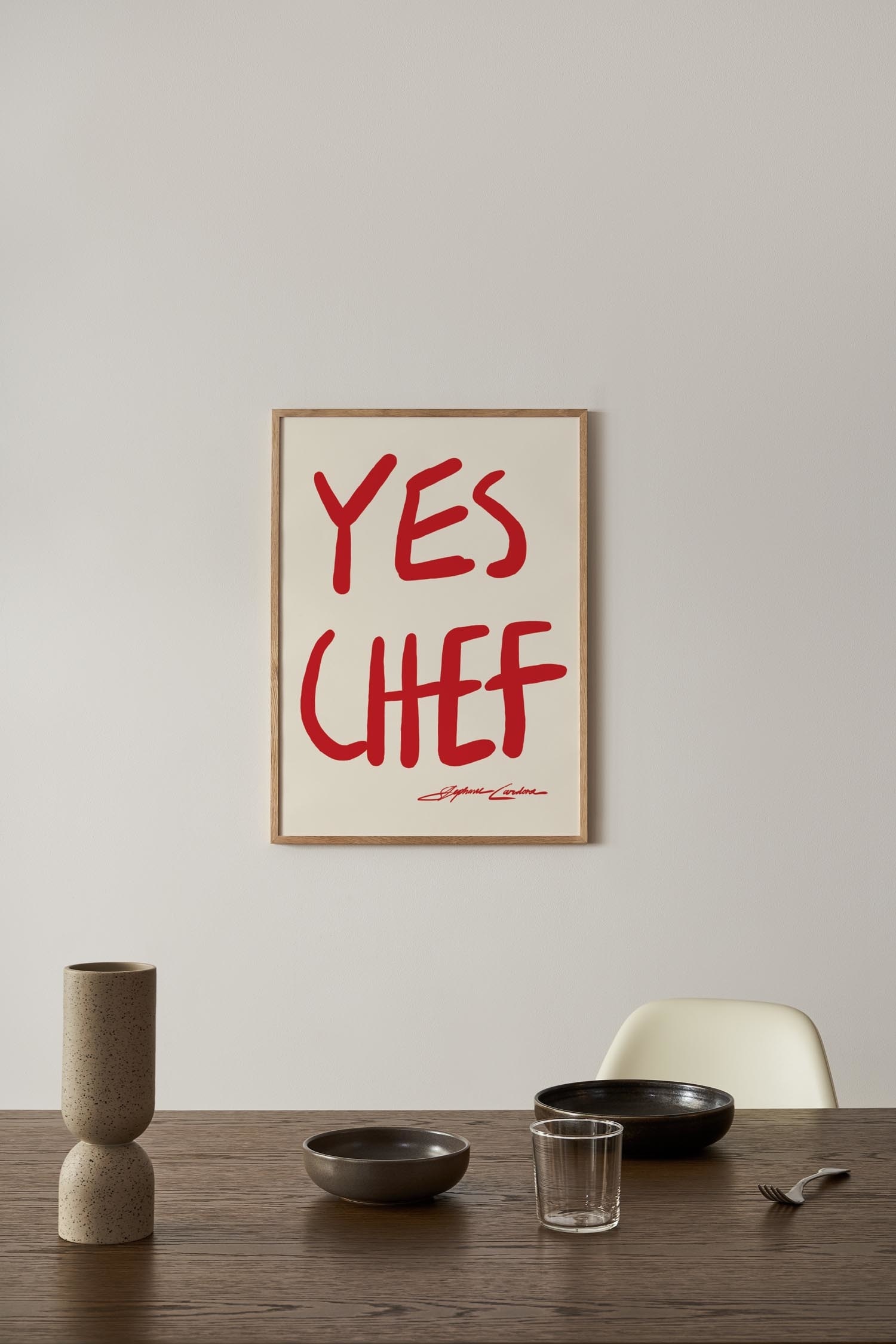 Stephie Cardona Poster - Yes Chef/Cin Cin/Olives/Fresh Pasta/Bon Appetit