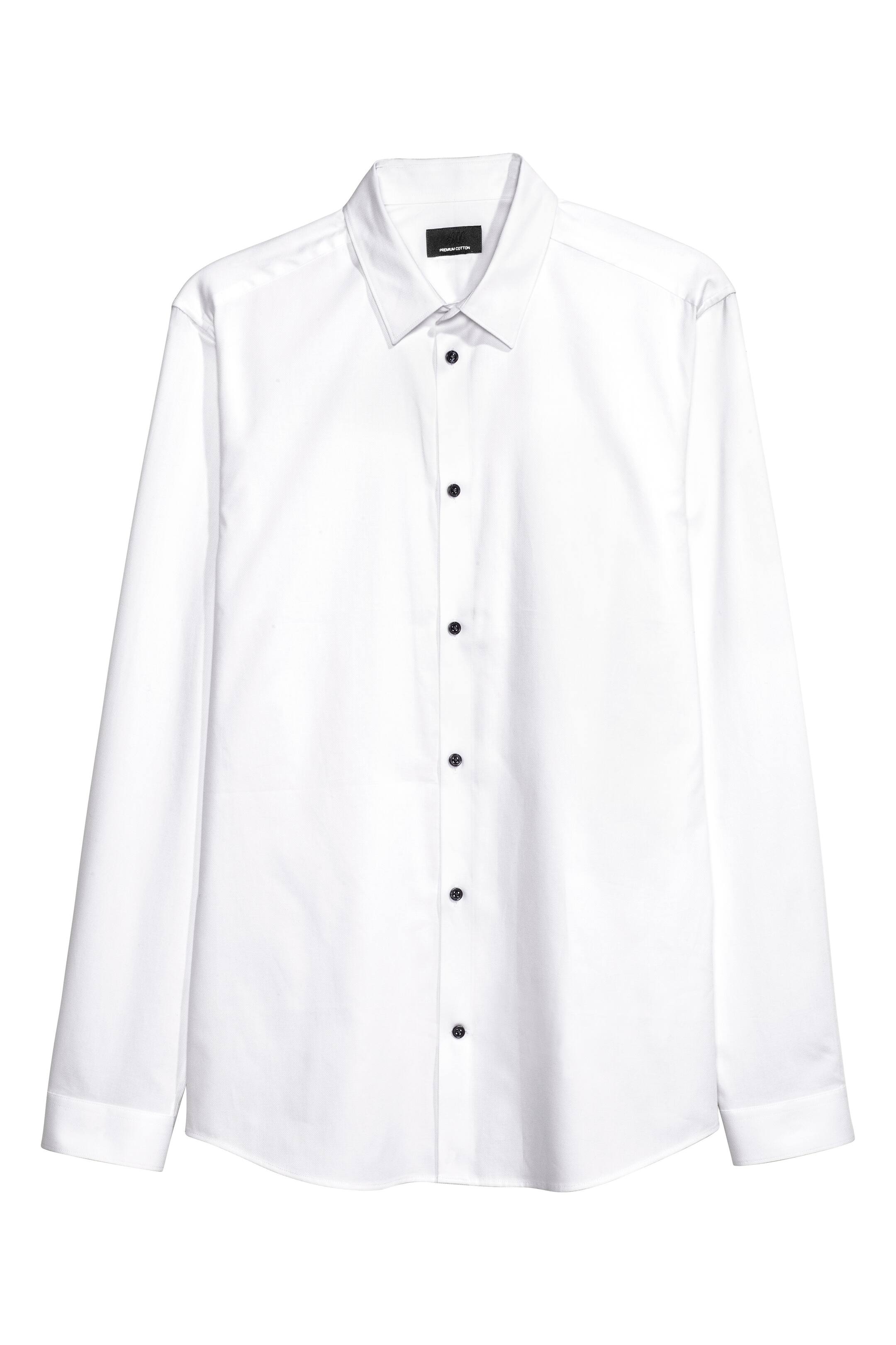 View larger image: Premium cotton shirt - White - Men | H&M GB 1