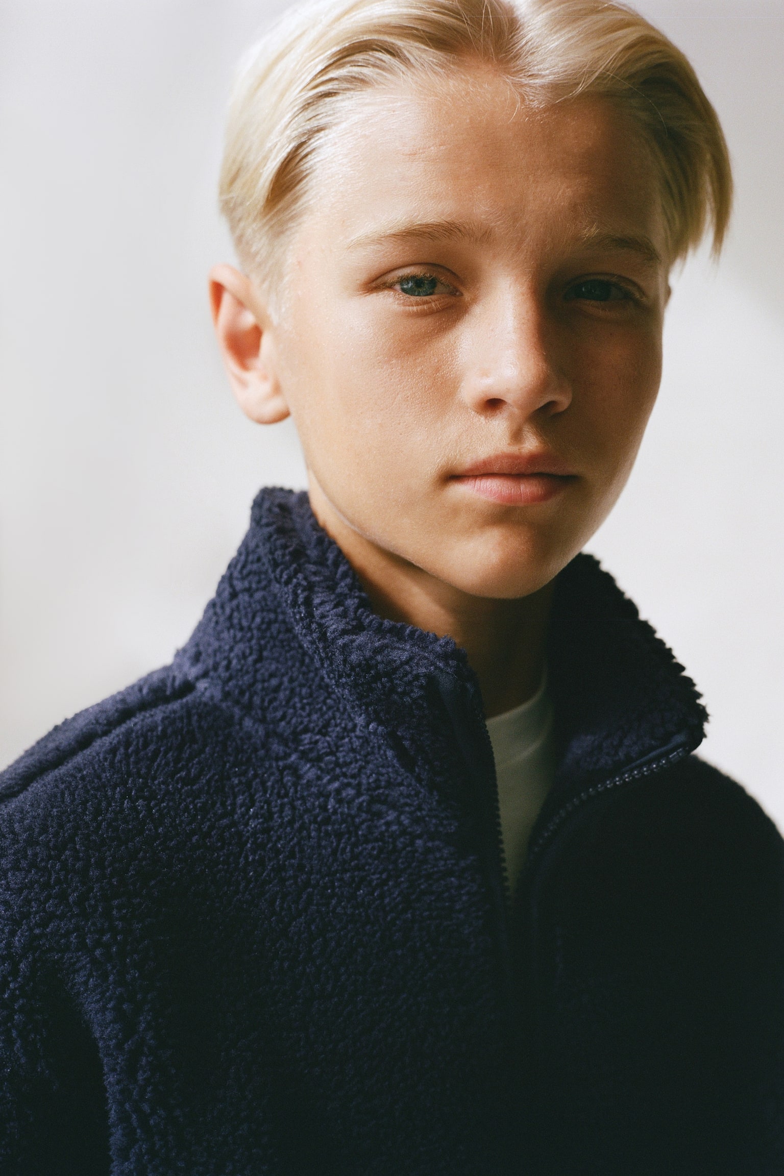Детская куртка H&M Warm Teddy Fleece Activewear, цвет: Тёмный синий — фото 3