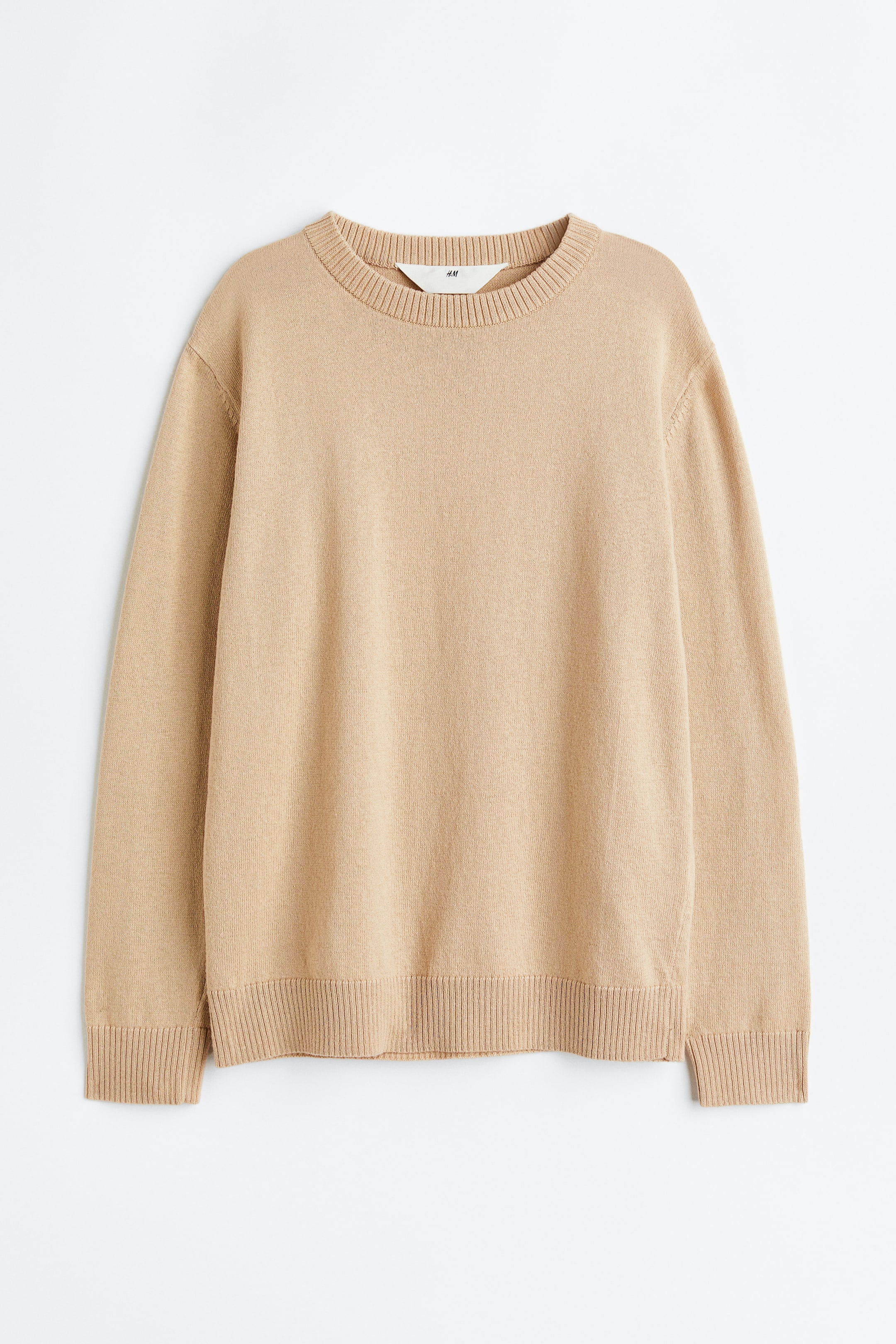 View larger image: Fine-knit cotton jumper - Beige - Kids | H&M 1