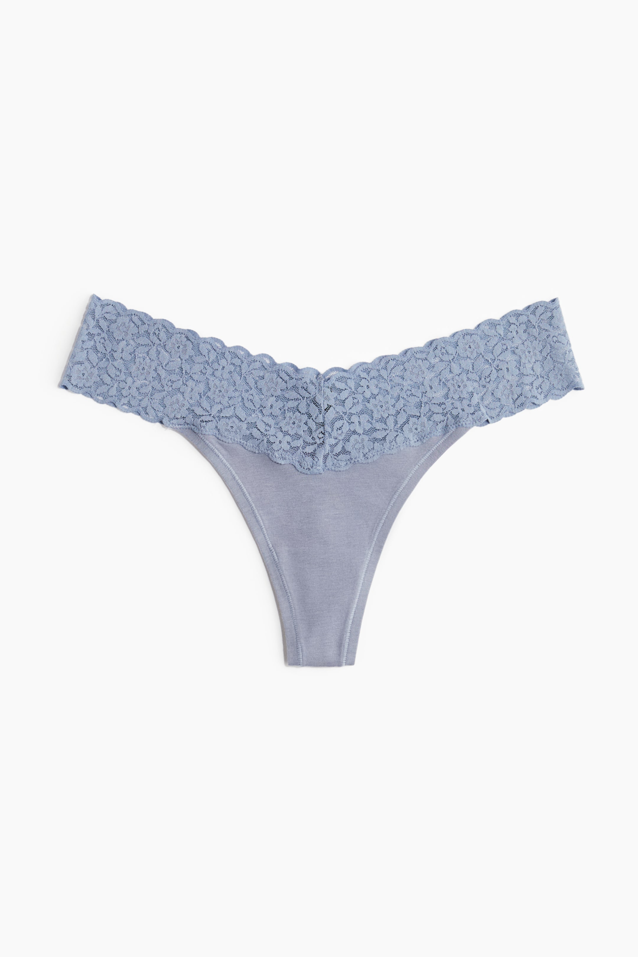 Xem ảnh lớn hơn: Bộ 3 quần ren lọt khe - Xanh tím than/Xanh dương nhạt - Ladies | H&M VN 3