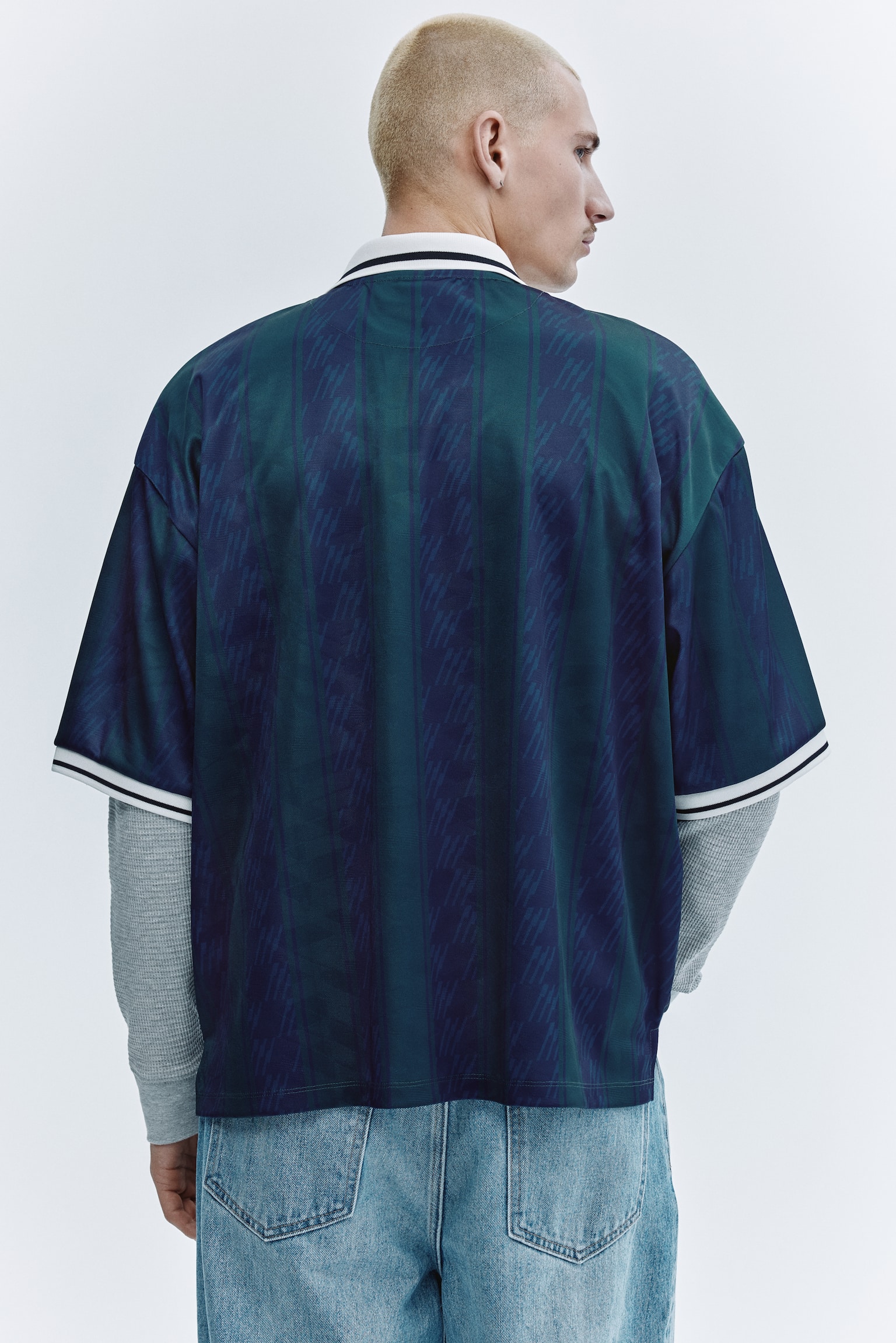 Loose Fit Football shirt - Dark blue/Run Wild - 6