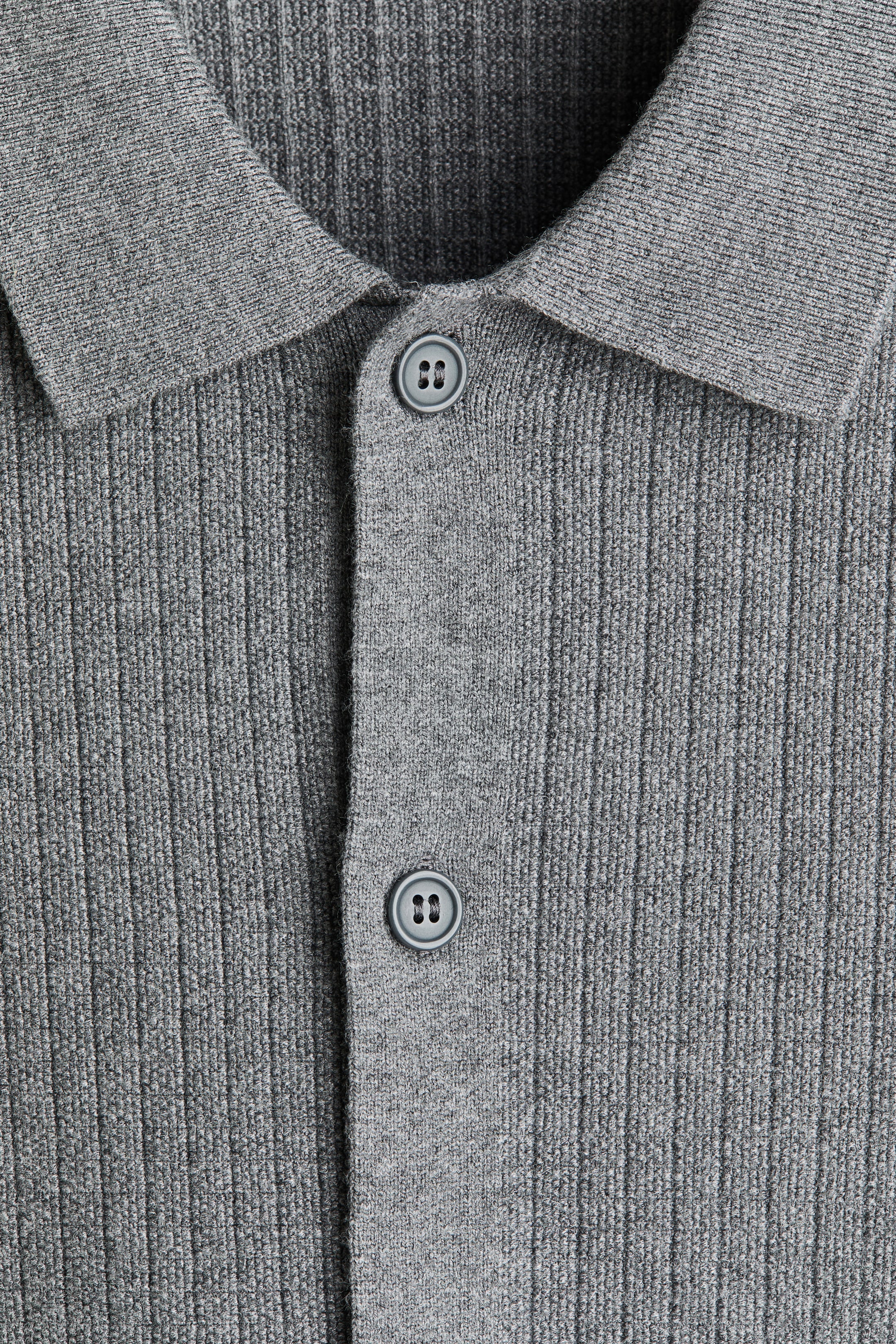 Regular-Fit Textured-Knit Shirt
