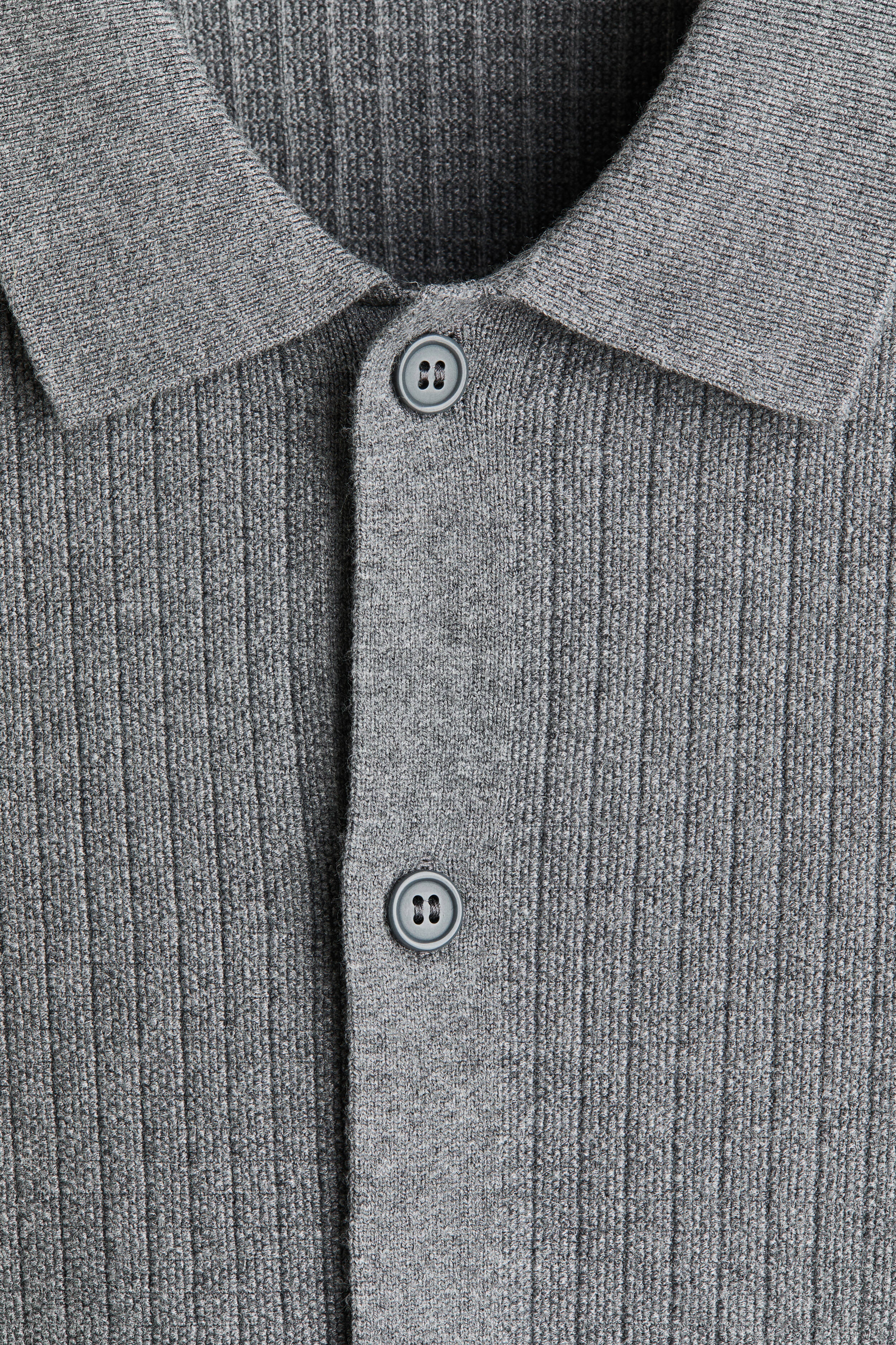 Regular-Fit Textured-Knit Shirt