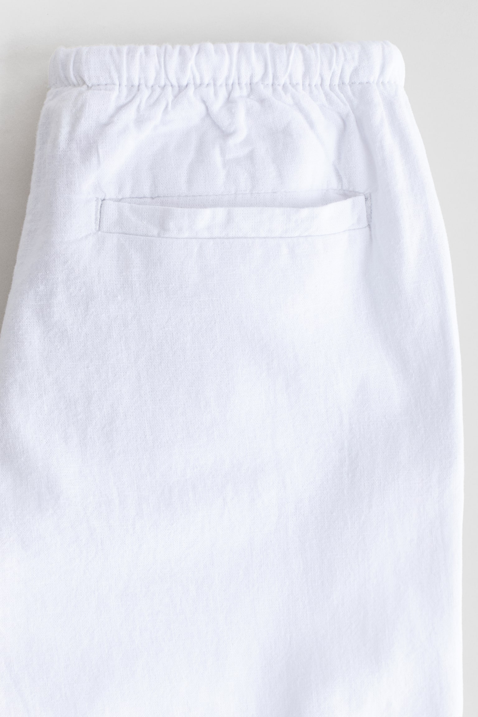 Pantalón en mezcla de lino - Blanco/Rosa claro/Azul claro/Gris oscuro/Crema - 2