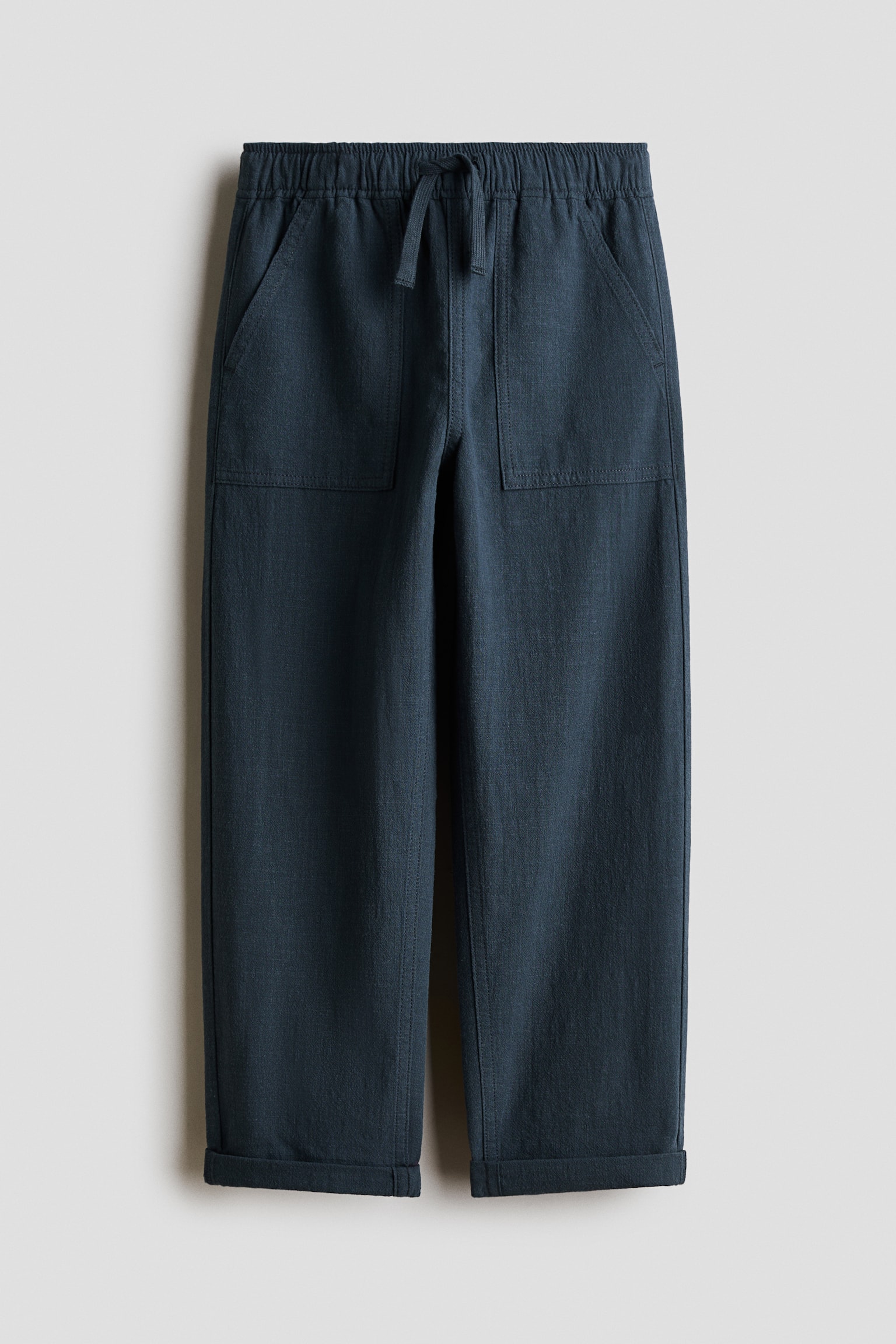 Cotton Pants - Dark gray/Light beige/Brown - 1