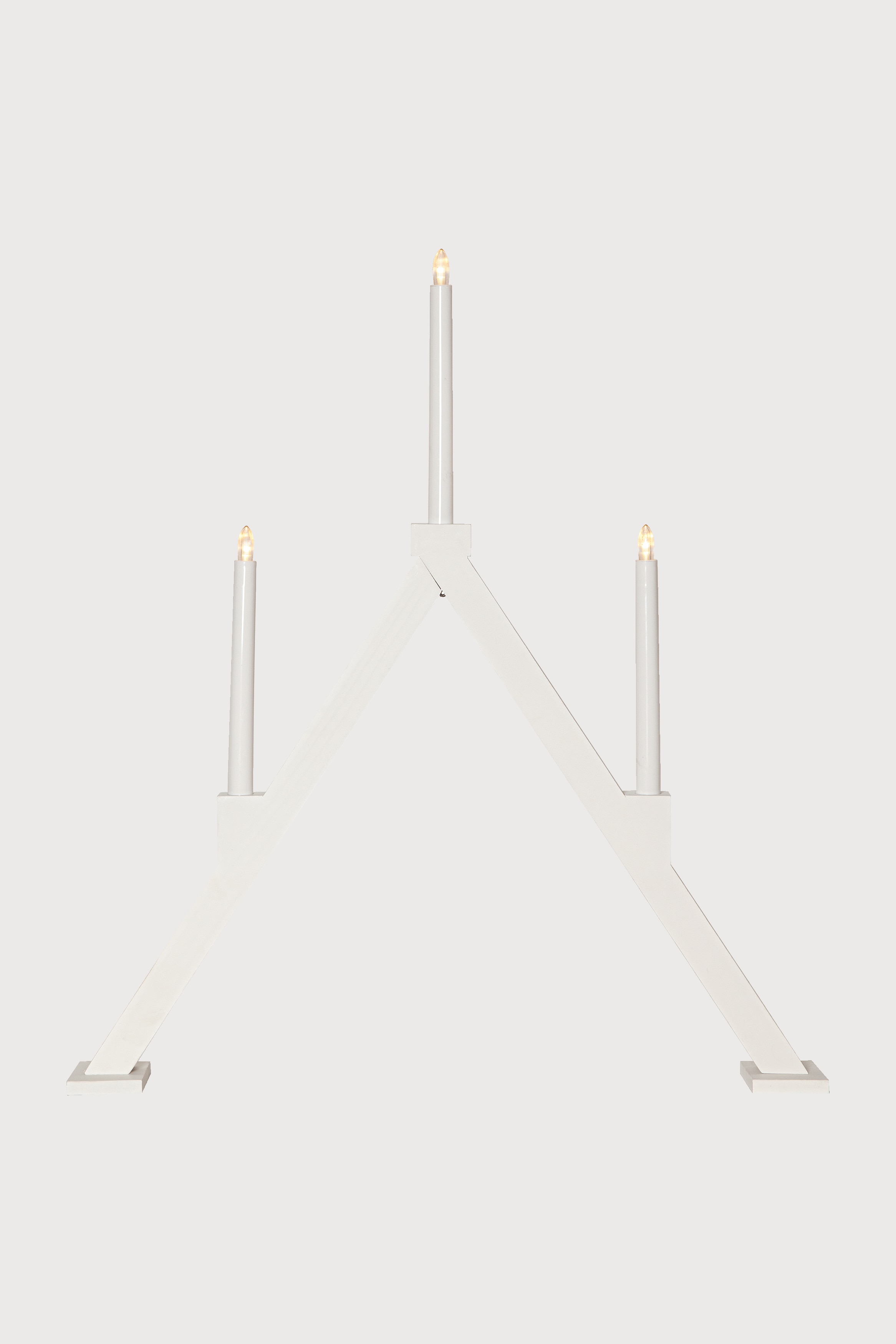 Star Trading - Candelabro A Batteria Vika Con 3 Led - Bianco