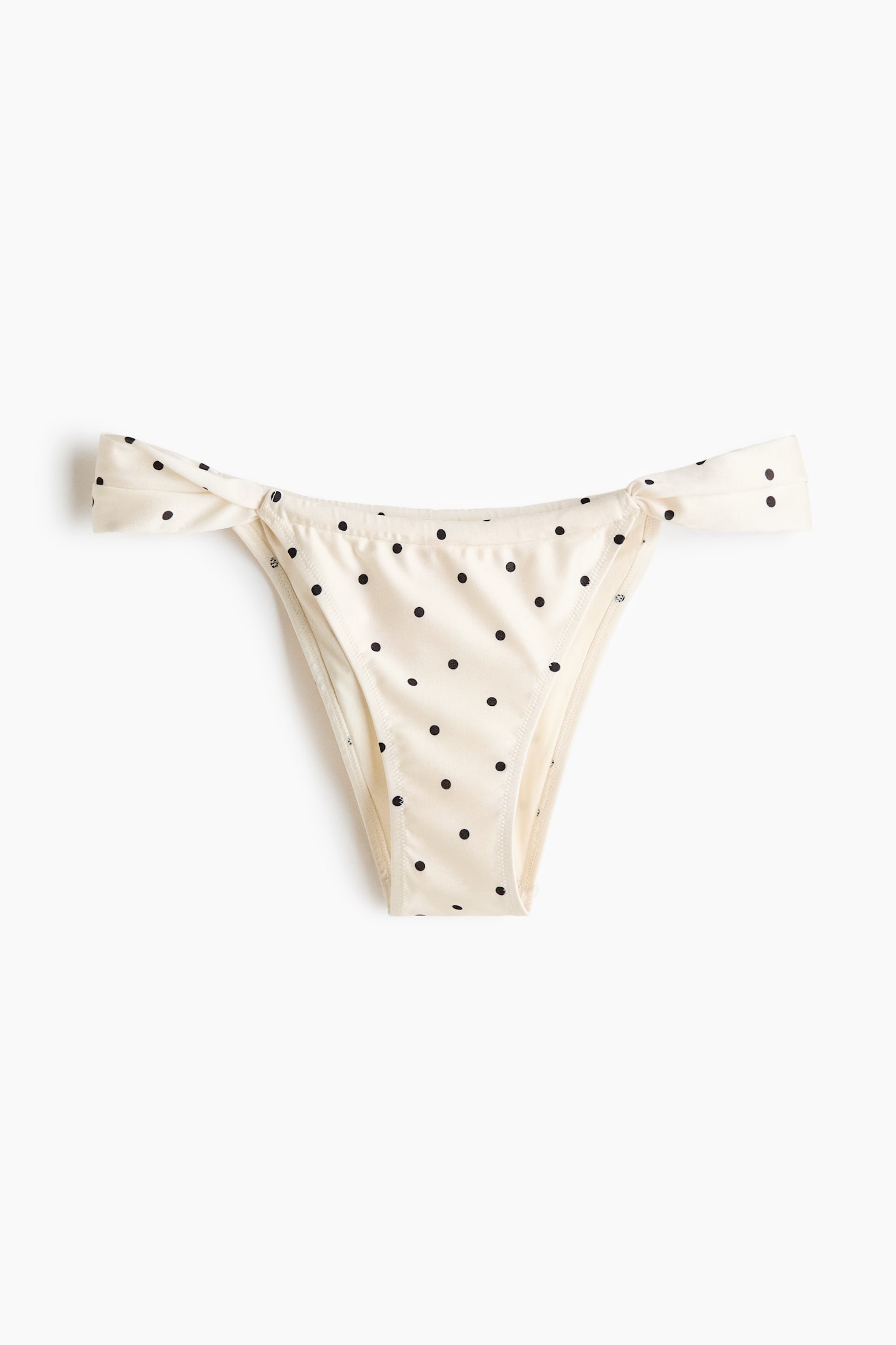 Cheeky tanga bikini bottoms - Cream/Spotted/Black/Light yellow/Patterned/Light beige/Zebra print - 1