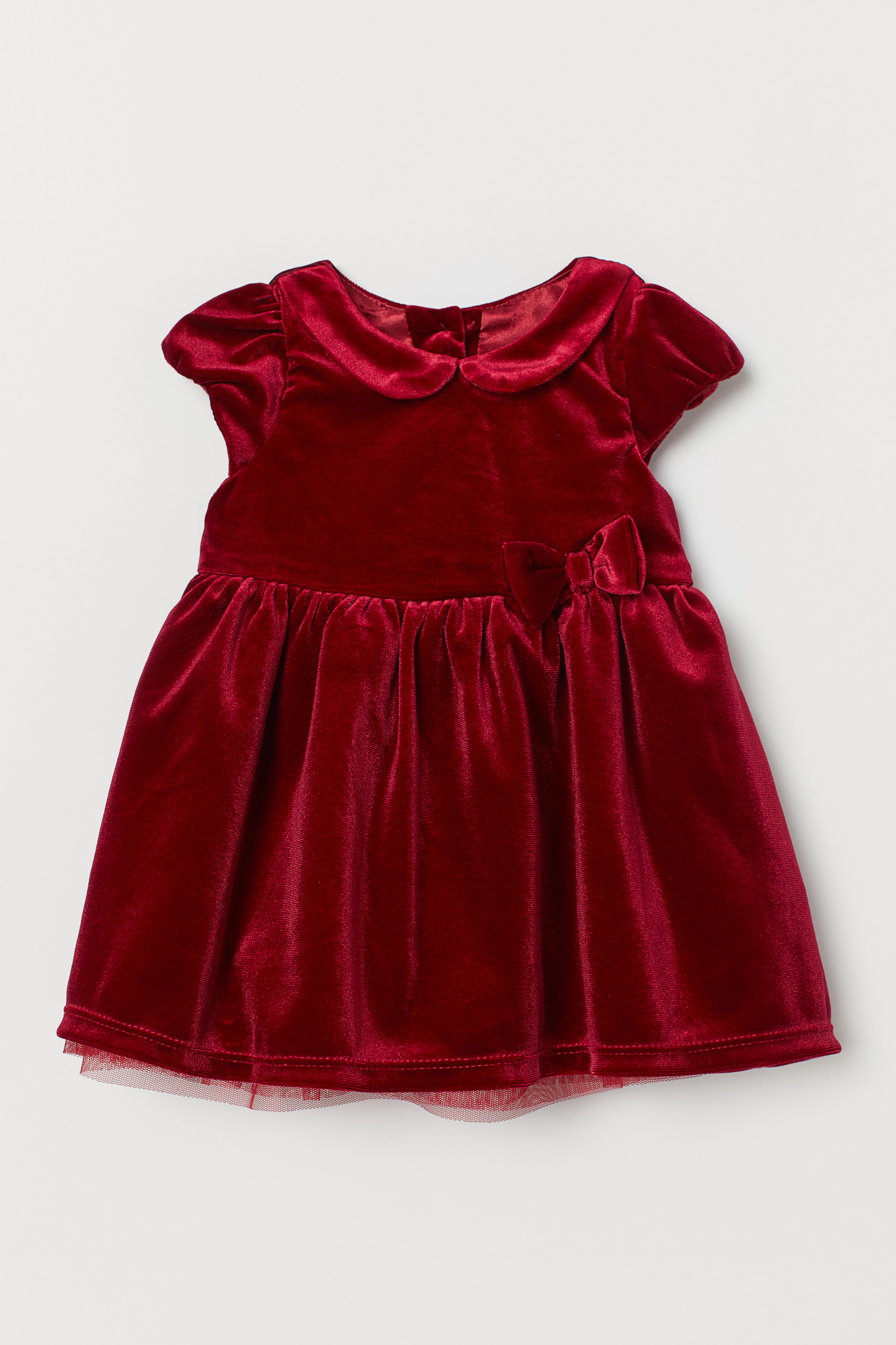 Kids red orders velvet dress